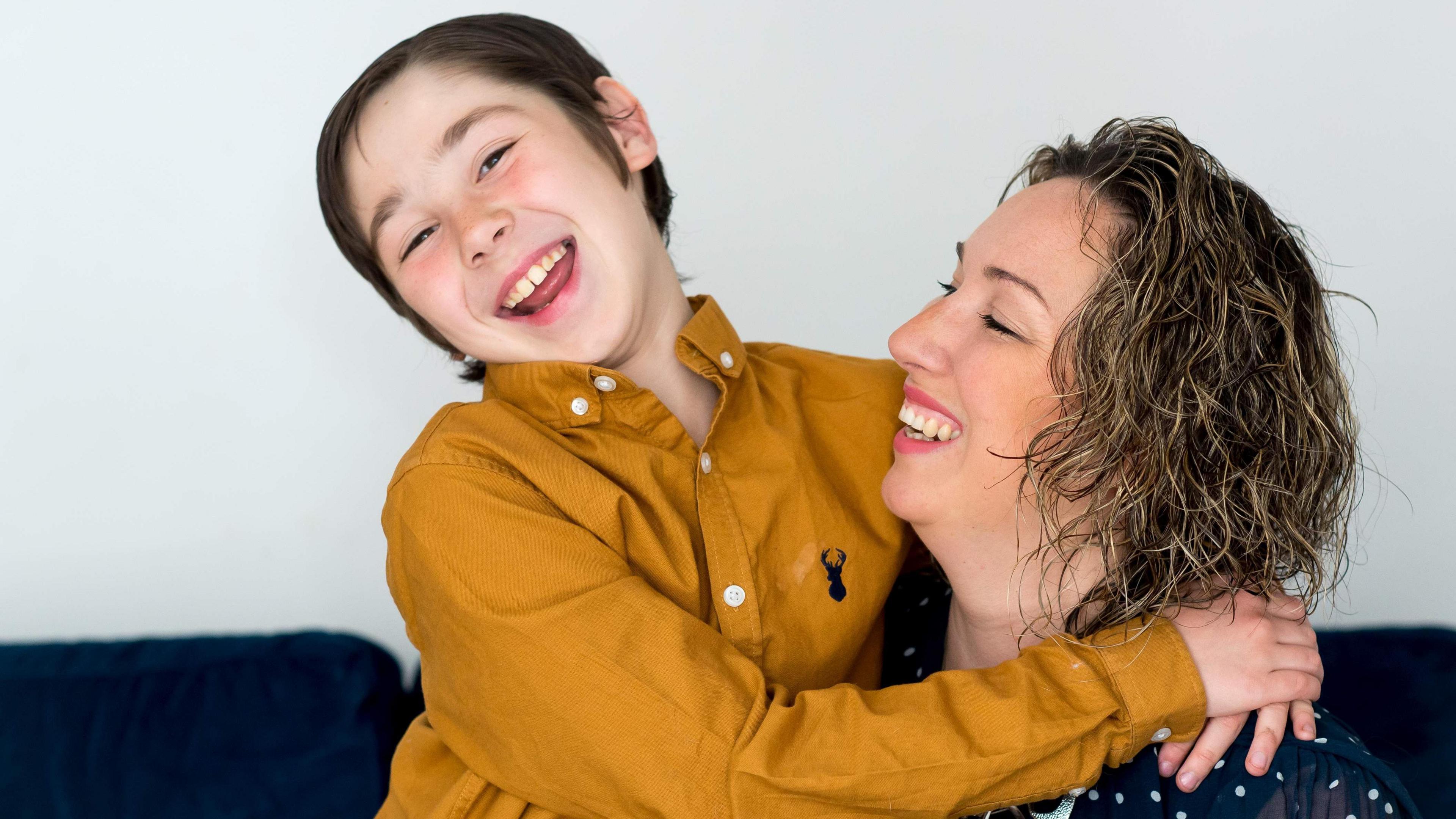 Zac Oliver with mum Hannah