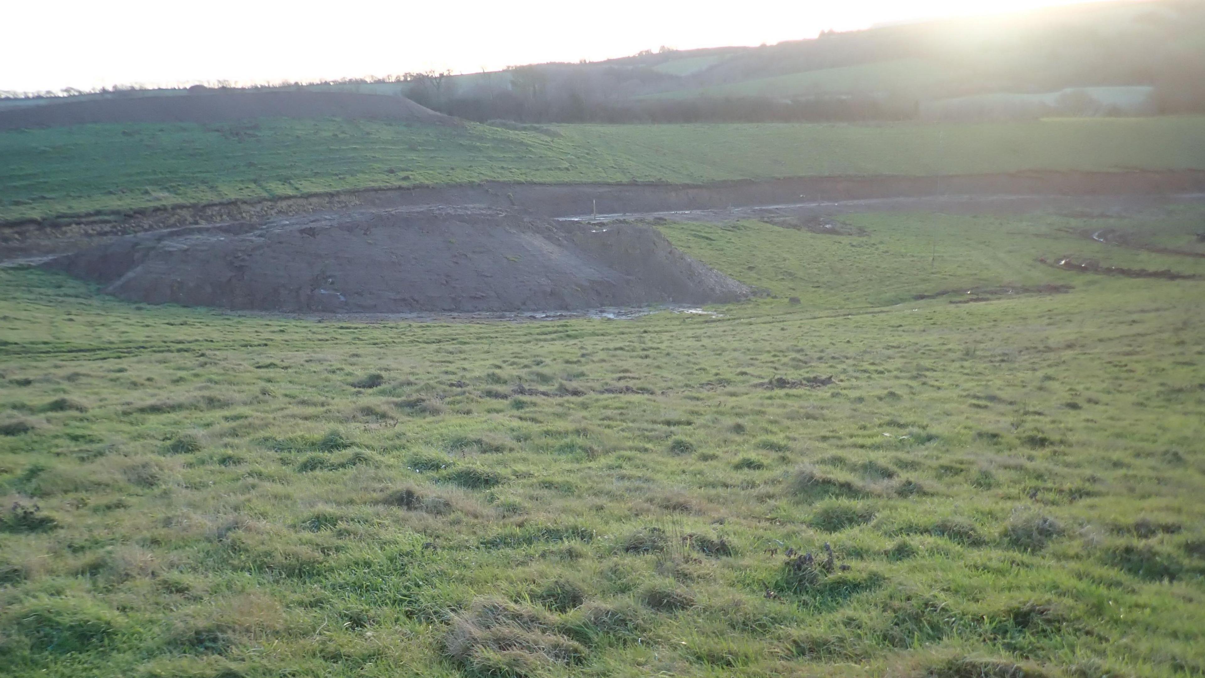 Fields at Lower Hare Farm in Whitestone near Exeter