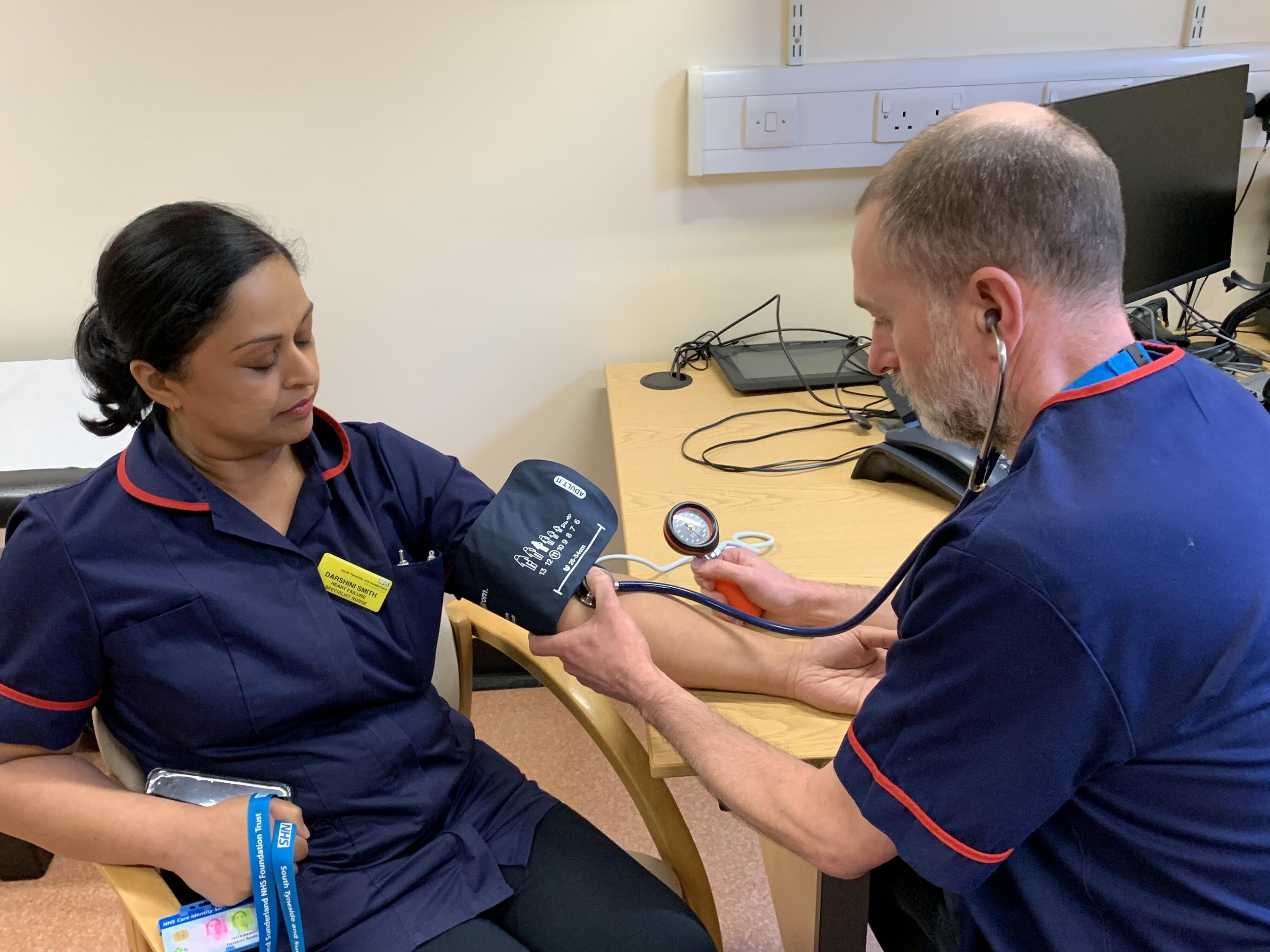 Darshini Smith and Ian Storer, Heart Failure Specialist Nurses with STSFT