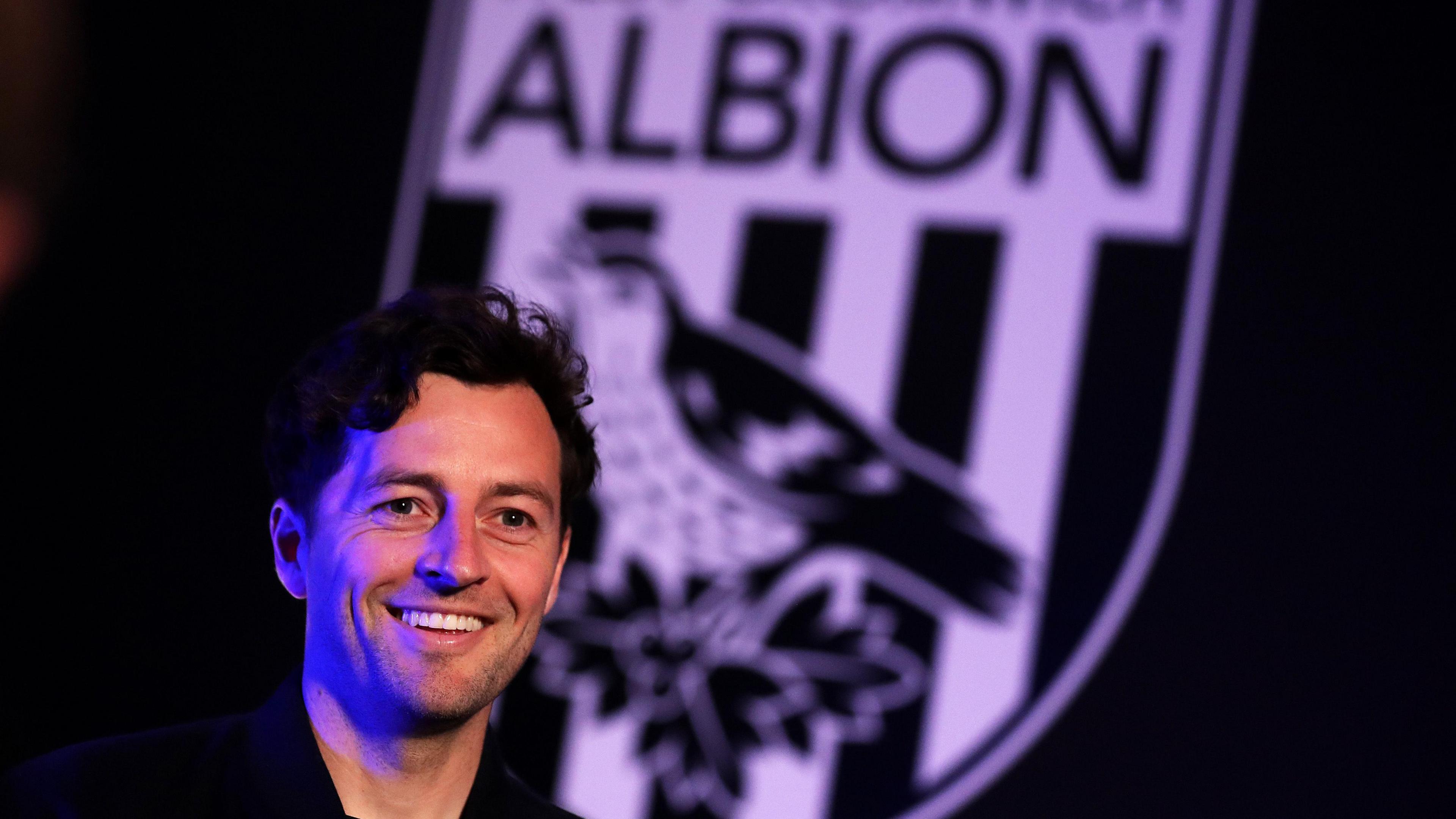 Ryan Mason at West Bromwich Albion's training ground