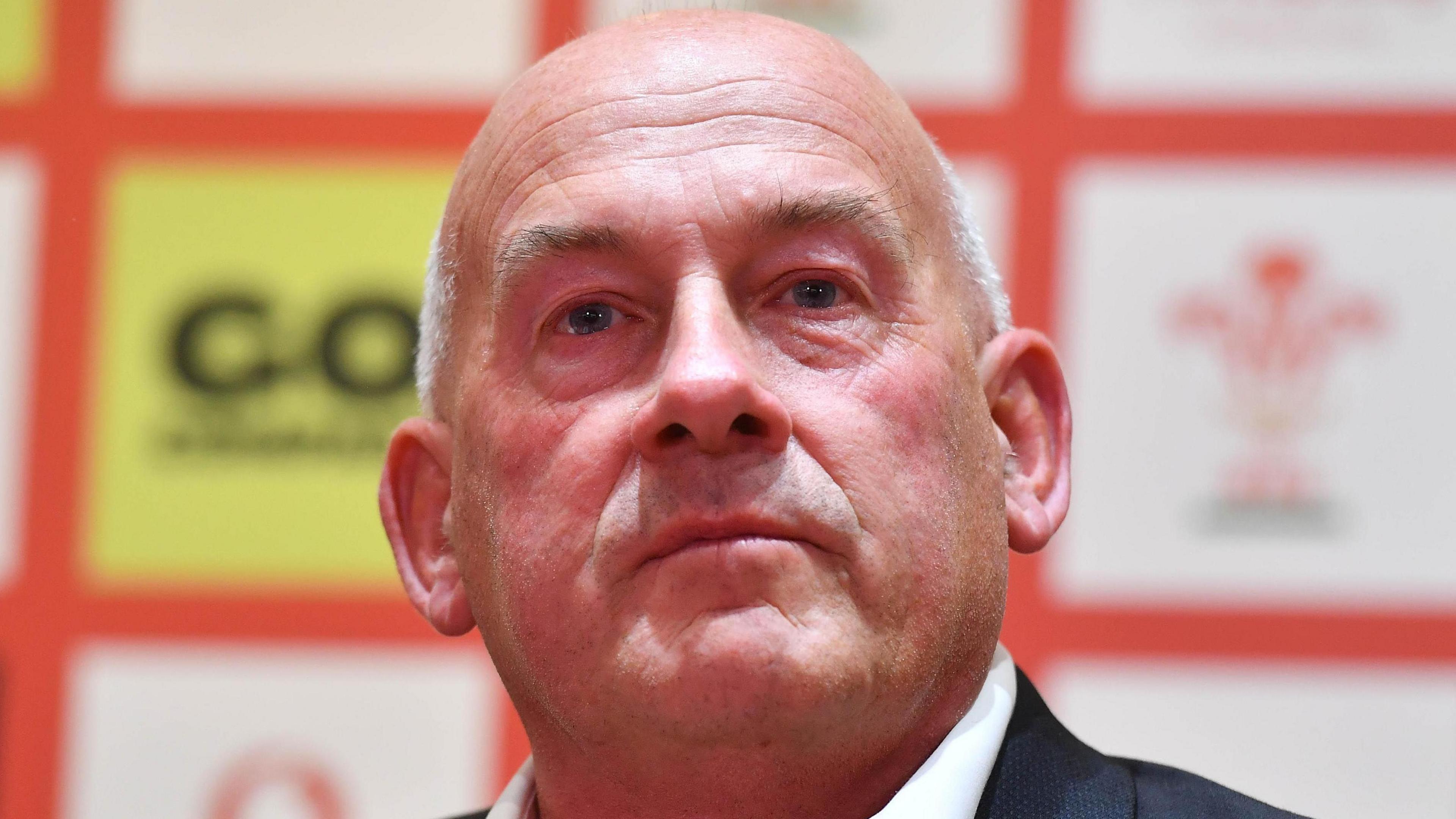 WRU chair Richard Collier-Keywood at a press conference
