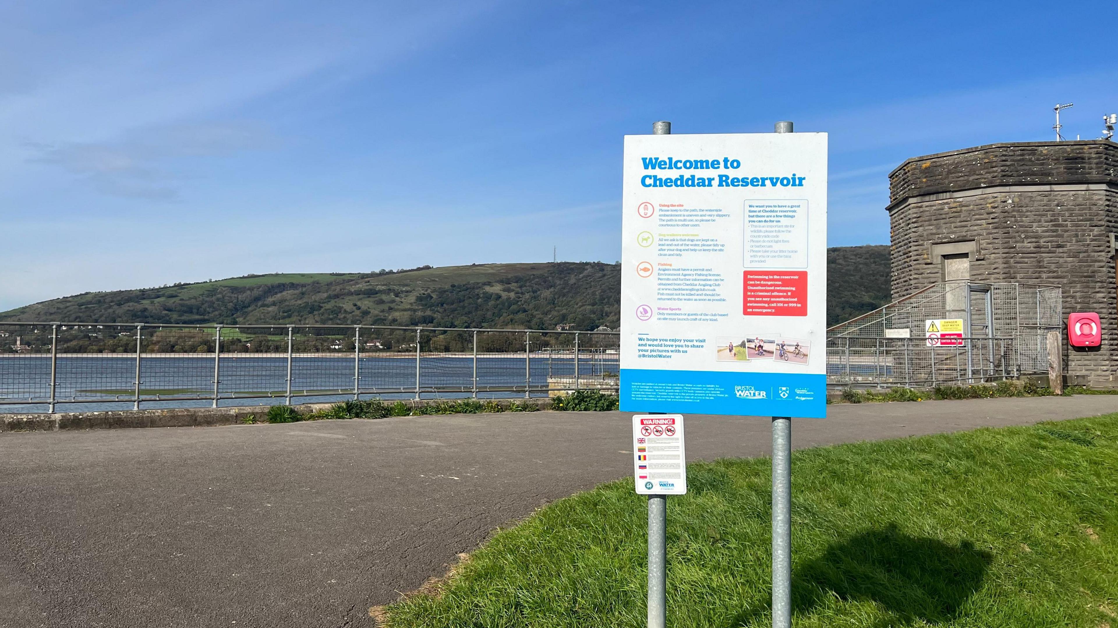 Cheddar reservoir in Somerset