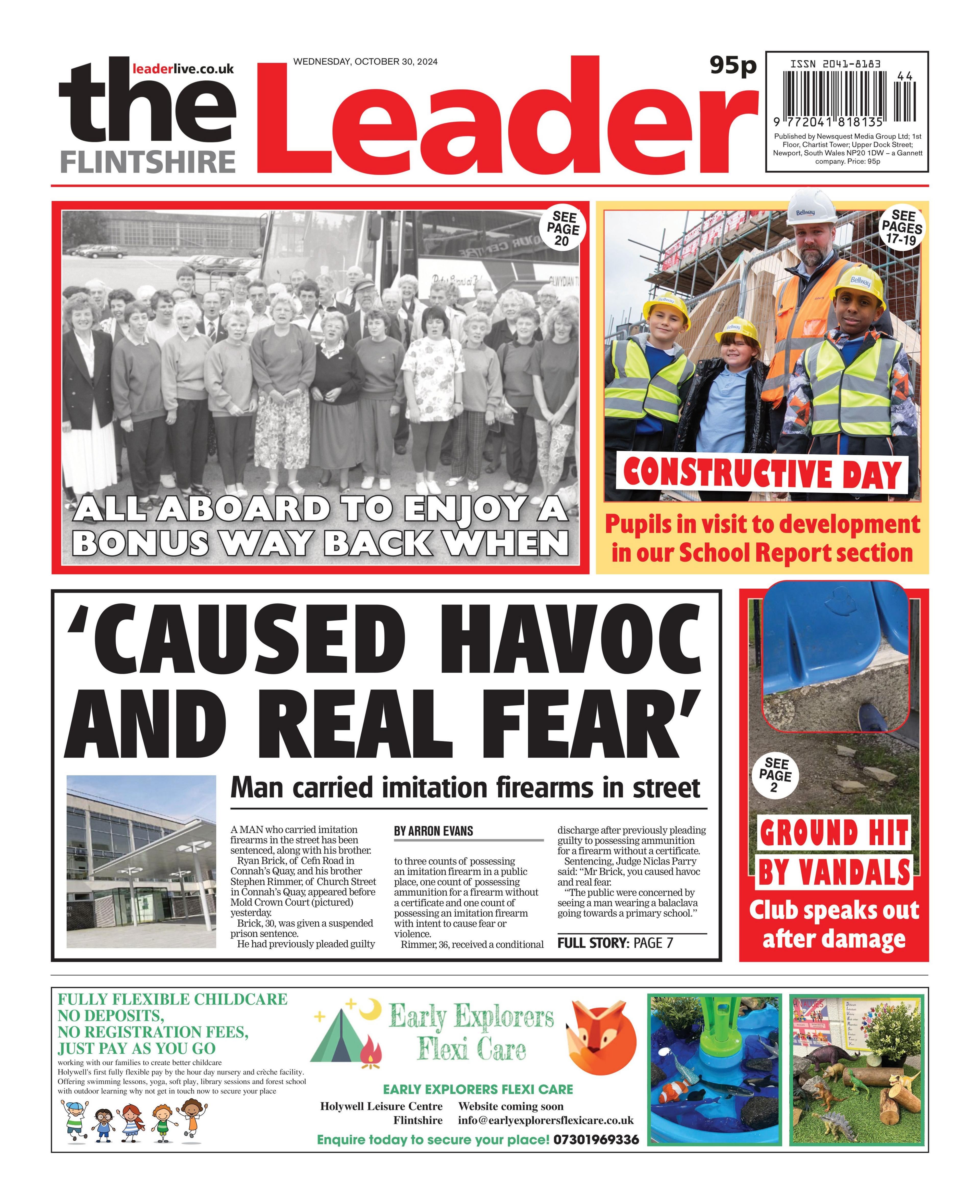 Flintshire Leader front page