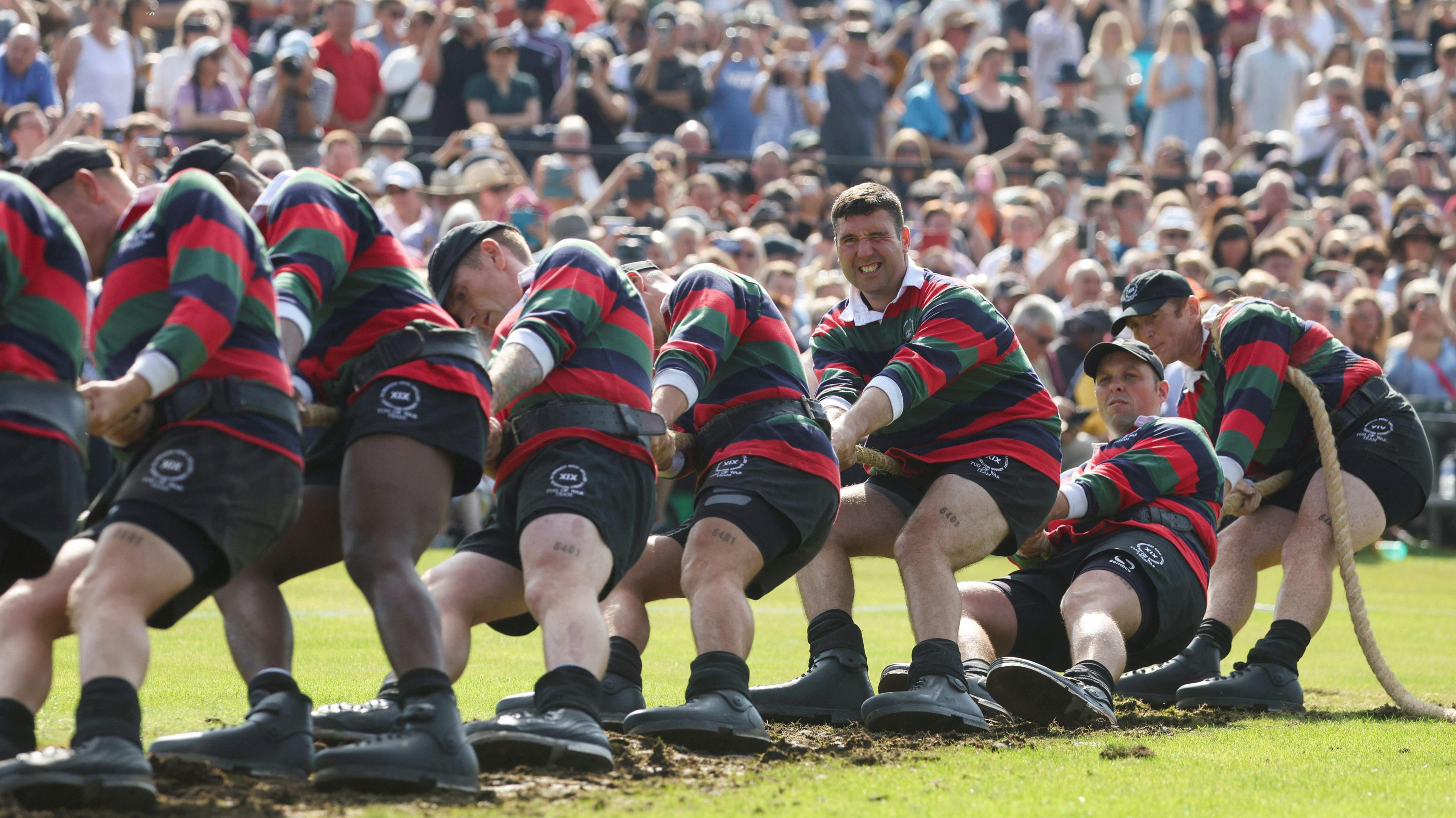 Competitors take on the tug-of-war