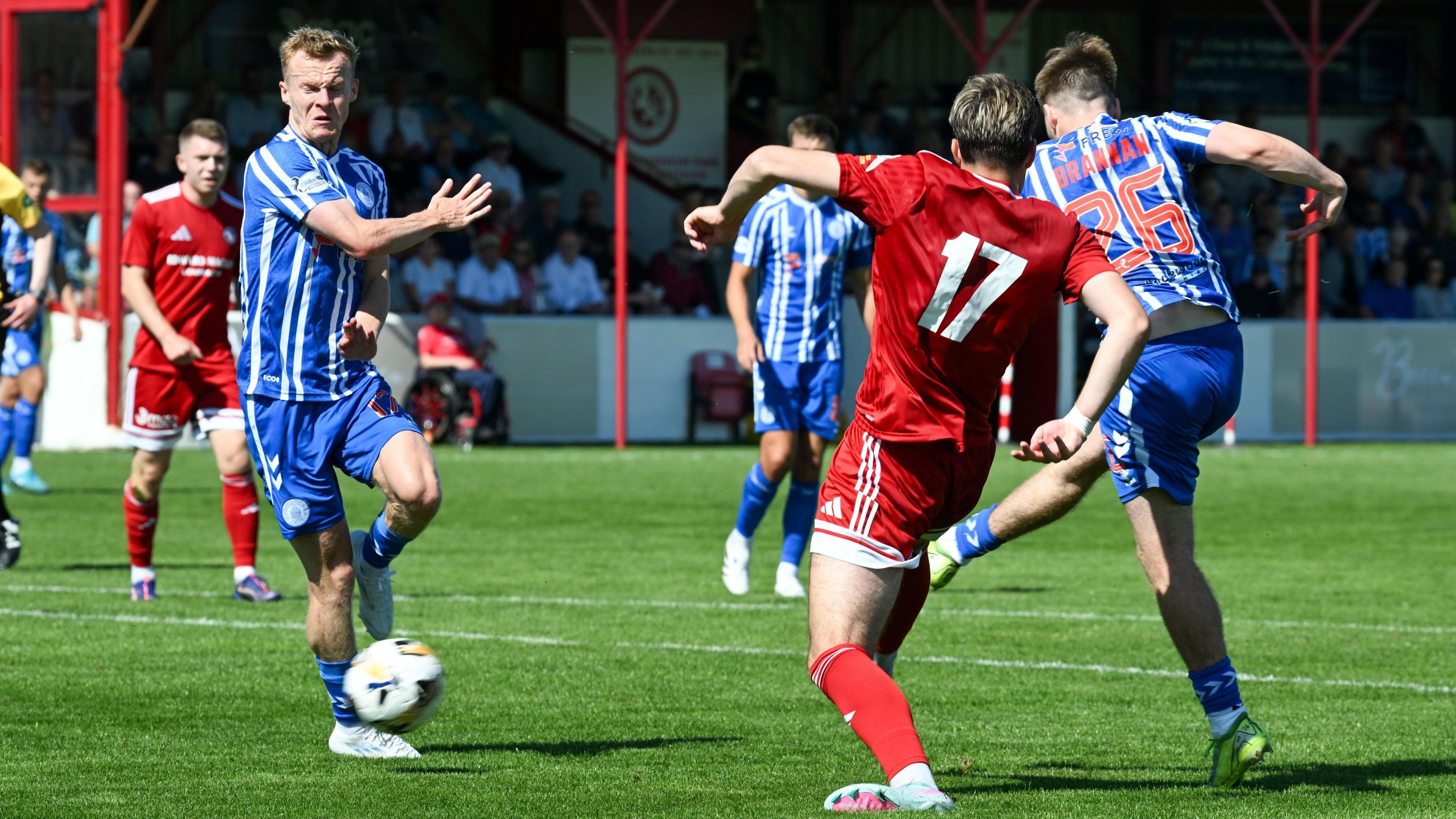 Ben Brannan scores for Kilmarnock against Brora Rangers