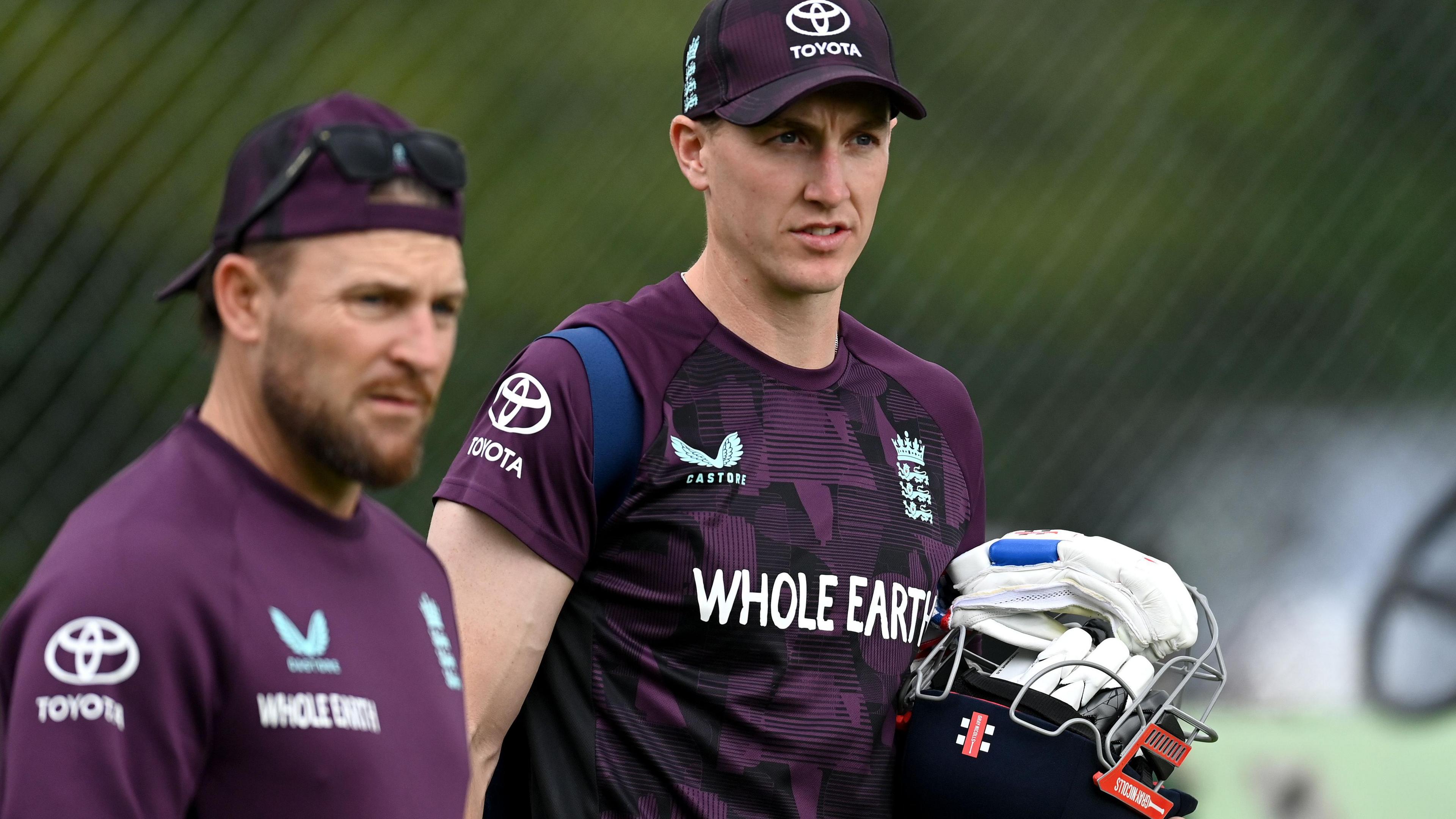 Brendon McCullum and Harry Brook