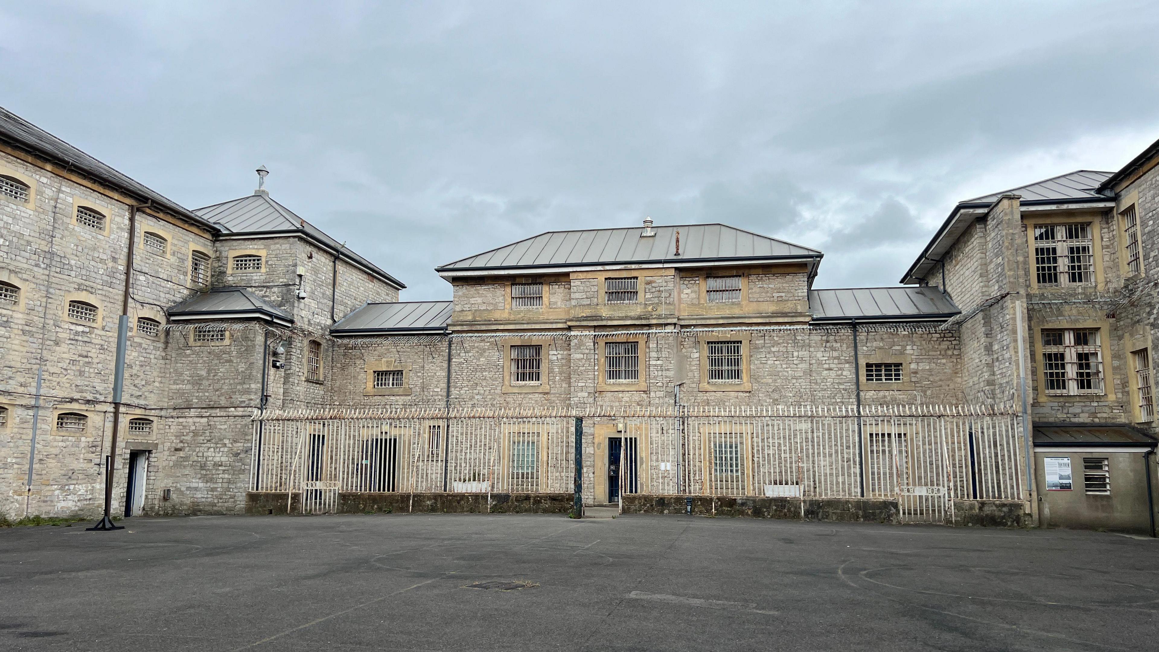 Buildings at Shepton Mallet prison seen from the outside