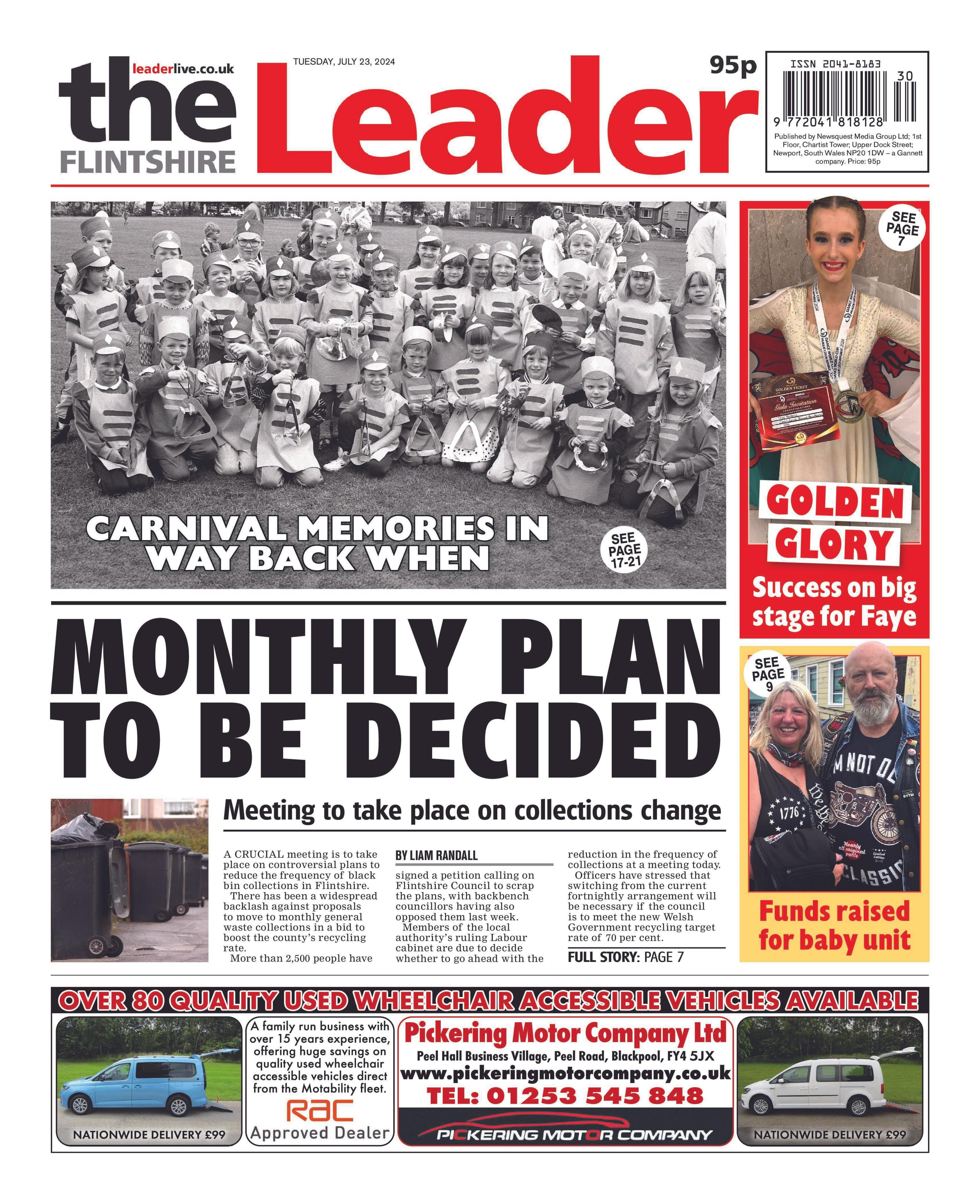 Flintshire Leader front page