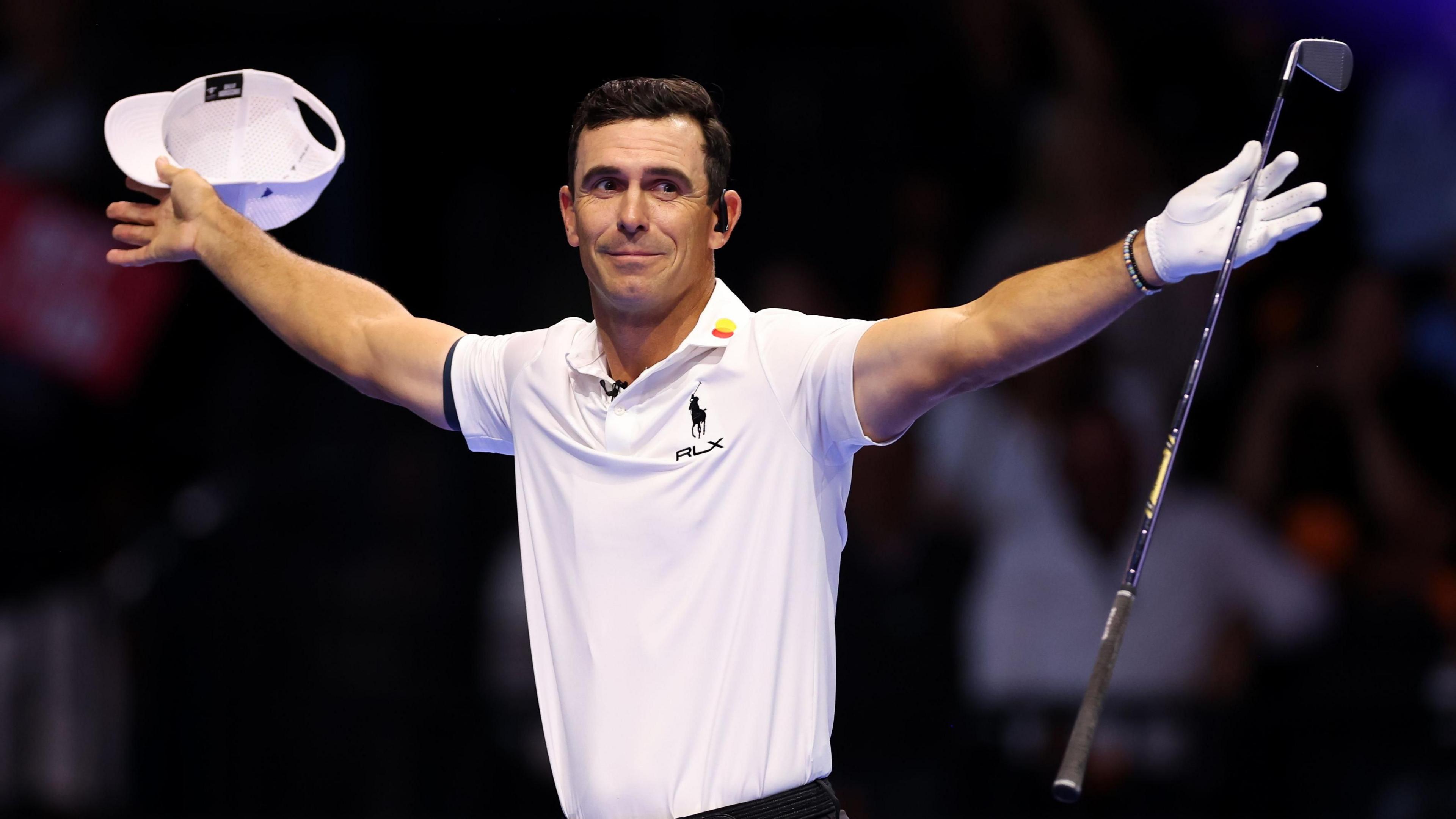 Billy Horschel celebrating Atlanta's win