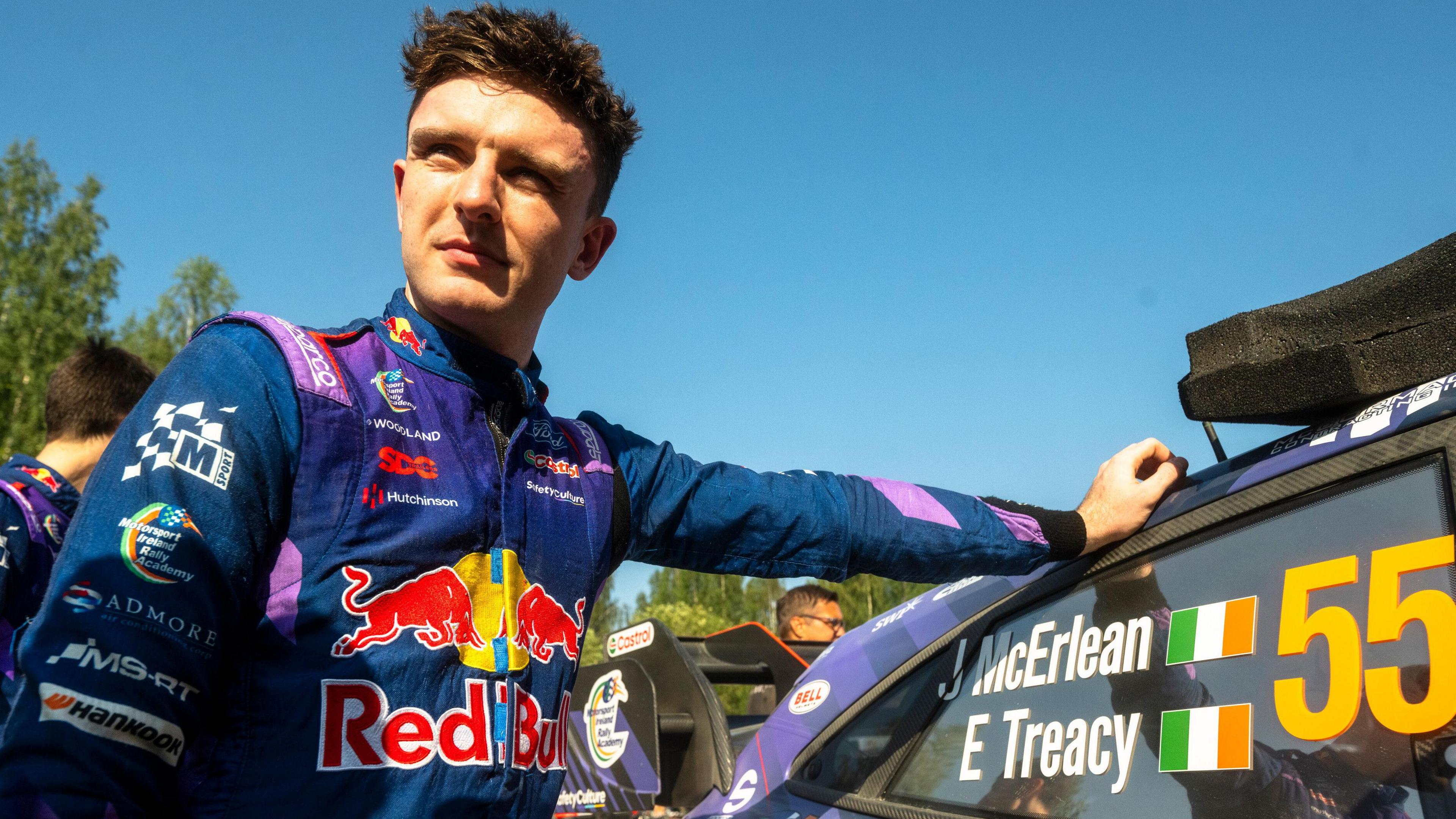 Josh McErlean and his car