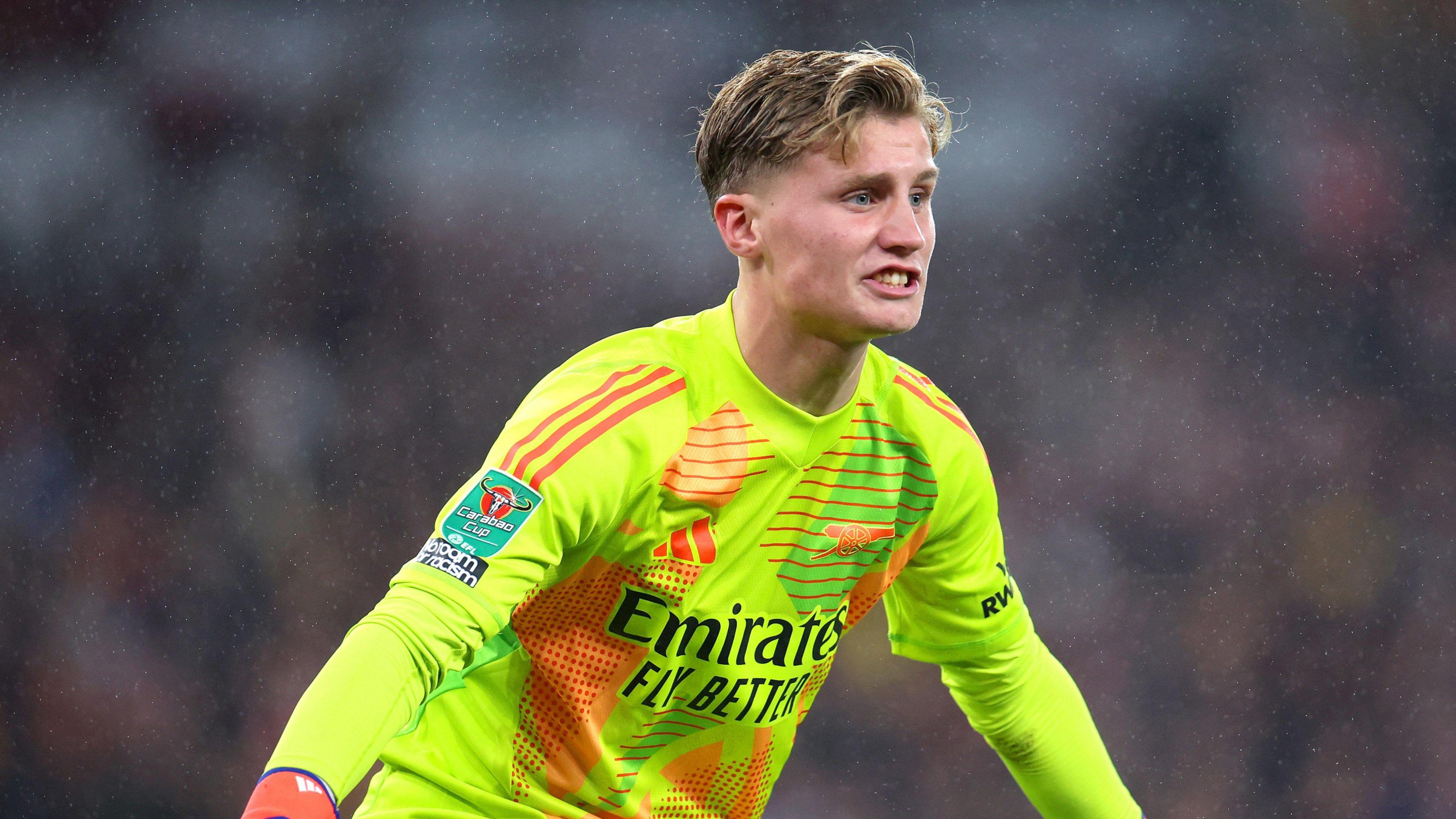 Jack Porter playing for Arsenal