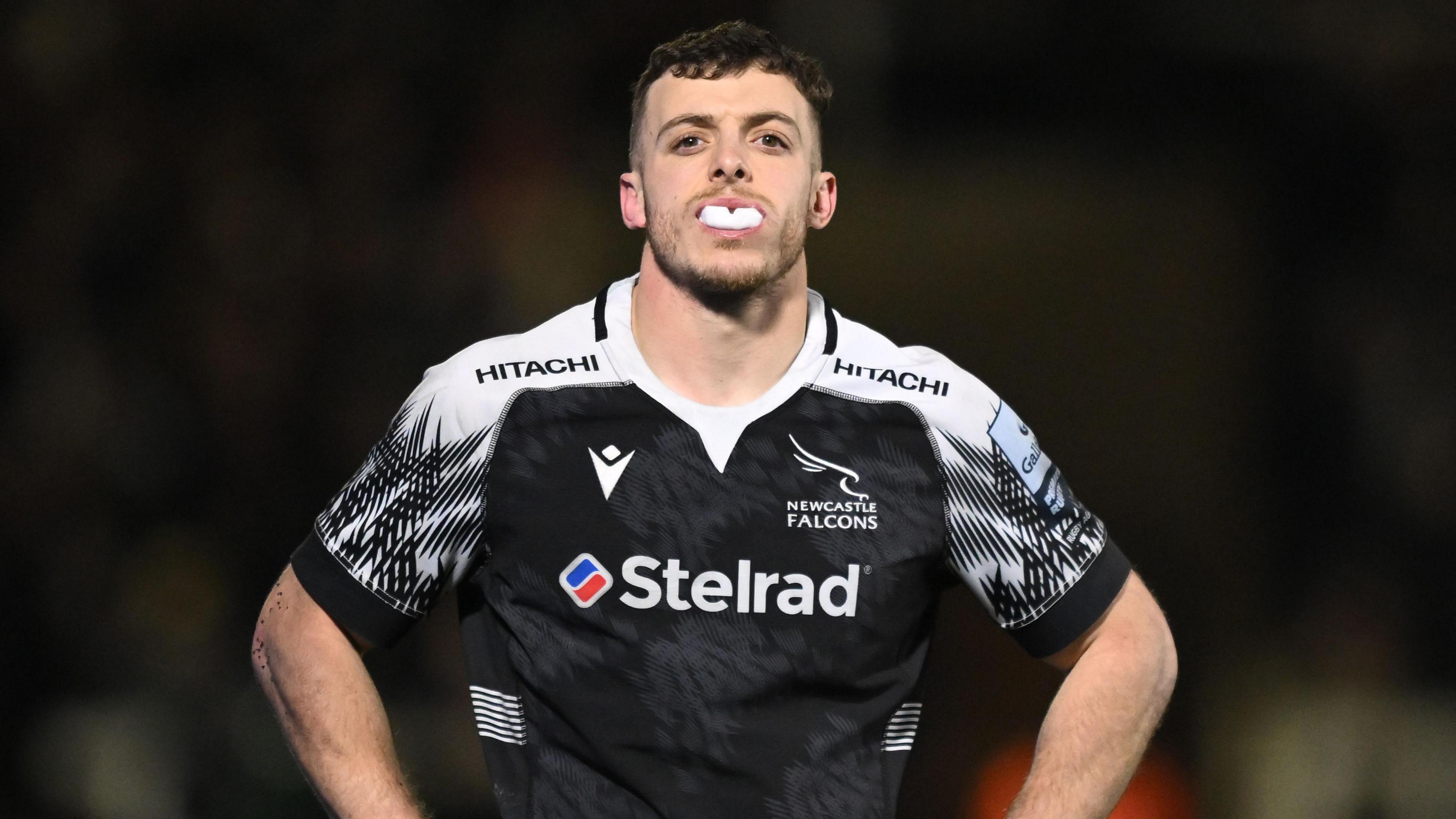 Adam Radwan playing for Newcastle