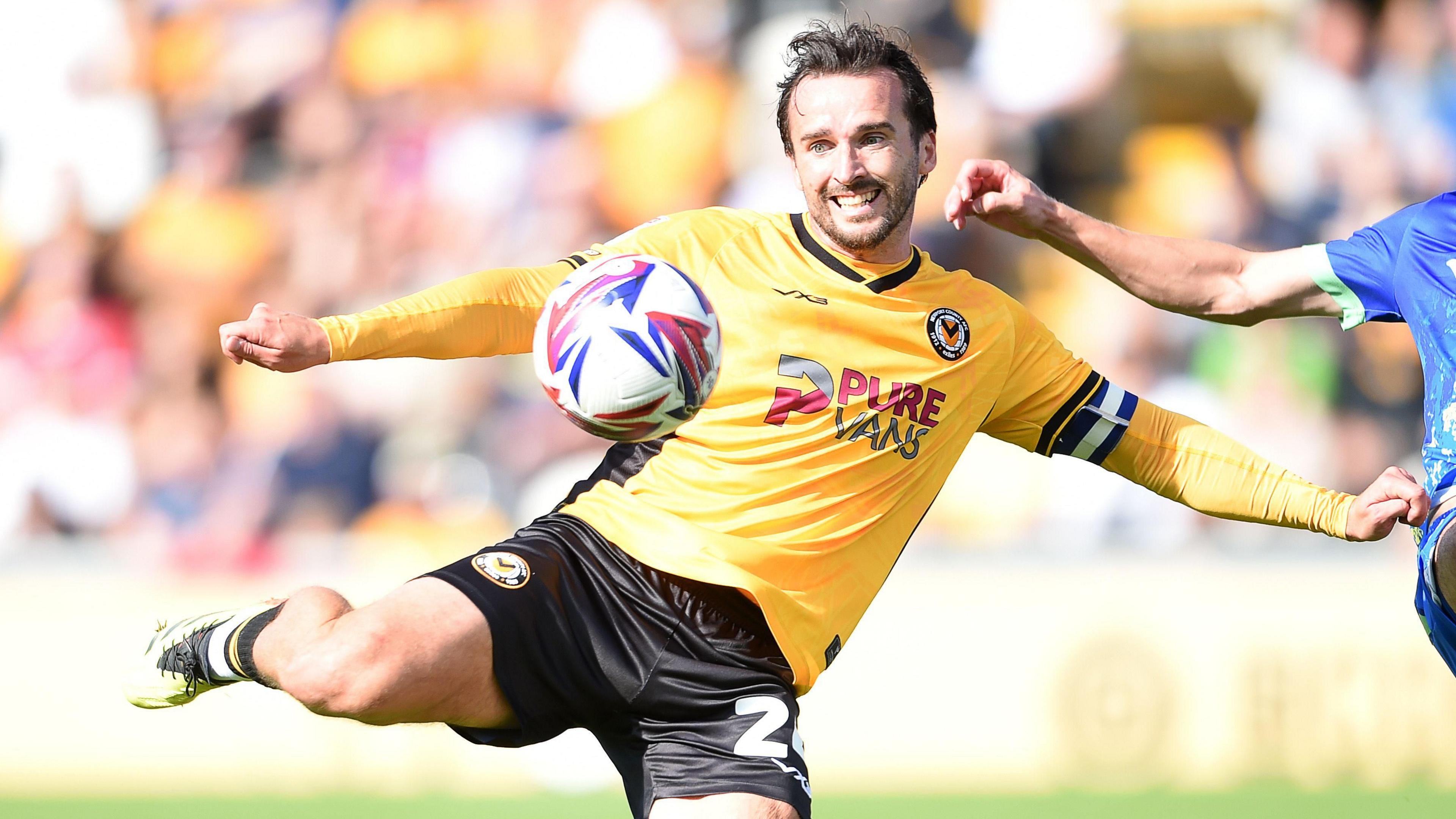 Aaron Wildig scores for Newport County