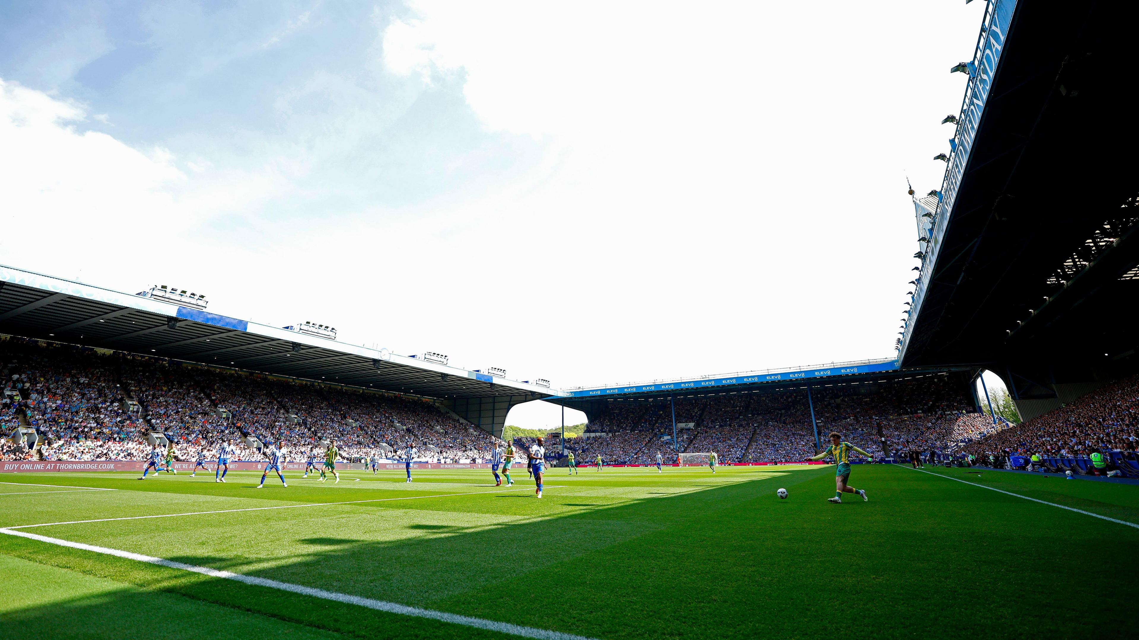 A sunny and sold-out Hillsborough during Sheffield Wednesday's win against West Bromwich Albion