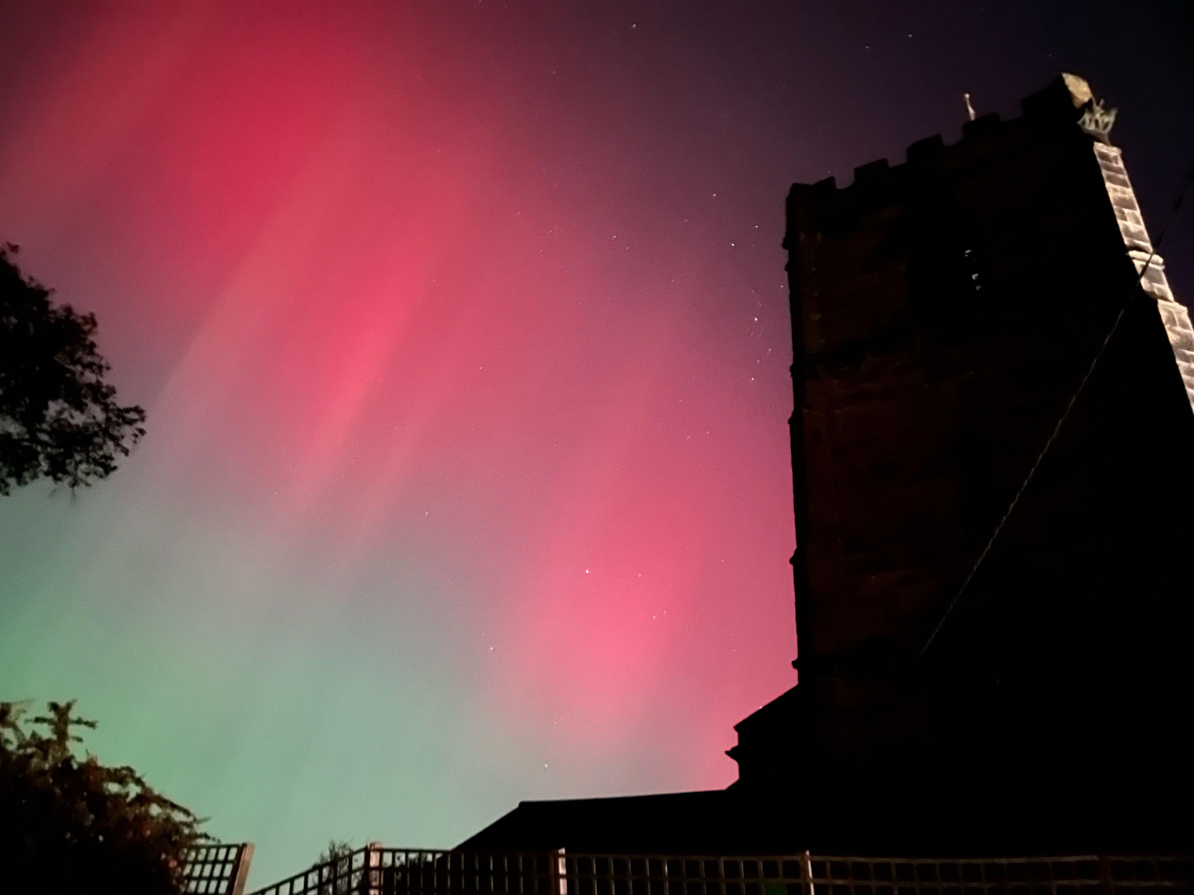 Northern Lights over Cheshire