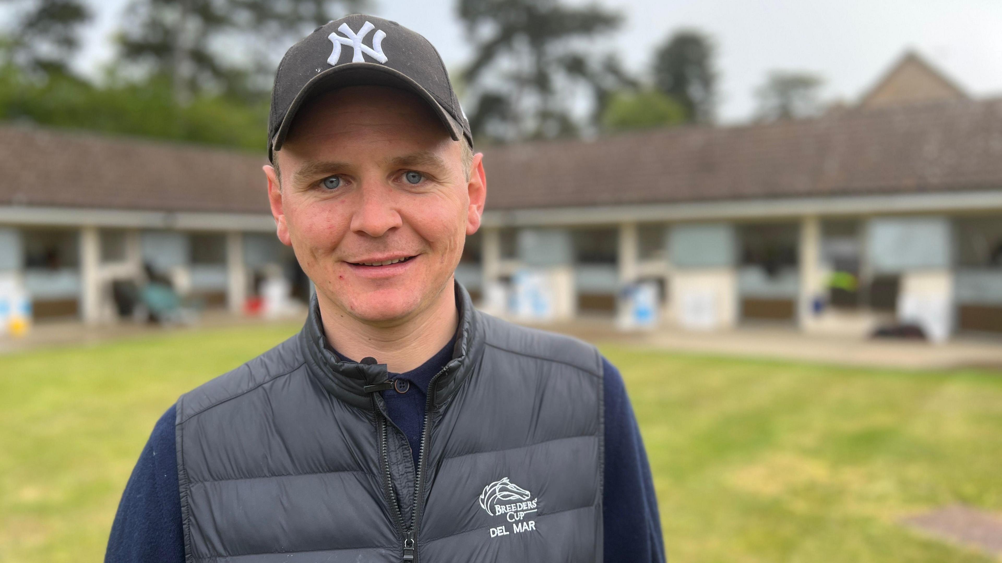 Racehorse trainer George Boughey at his stables in Newmarket