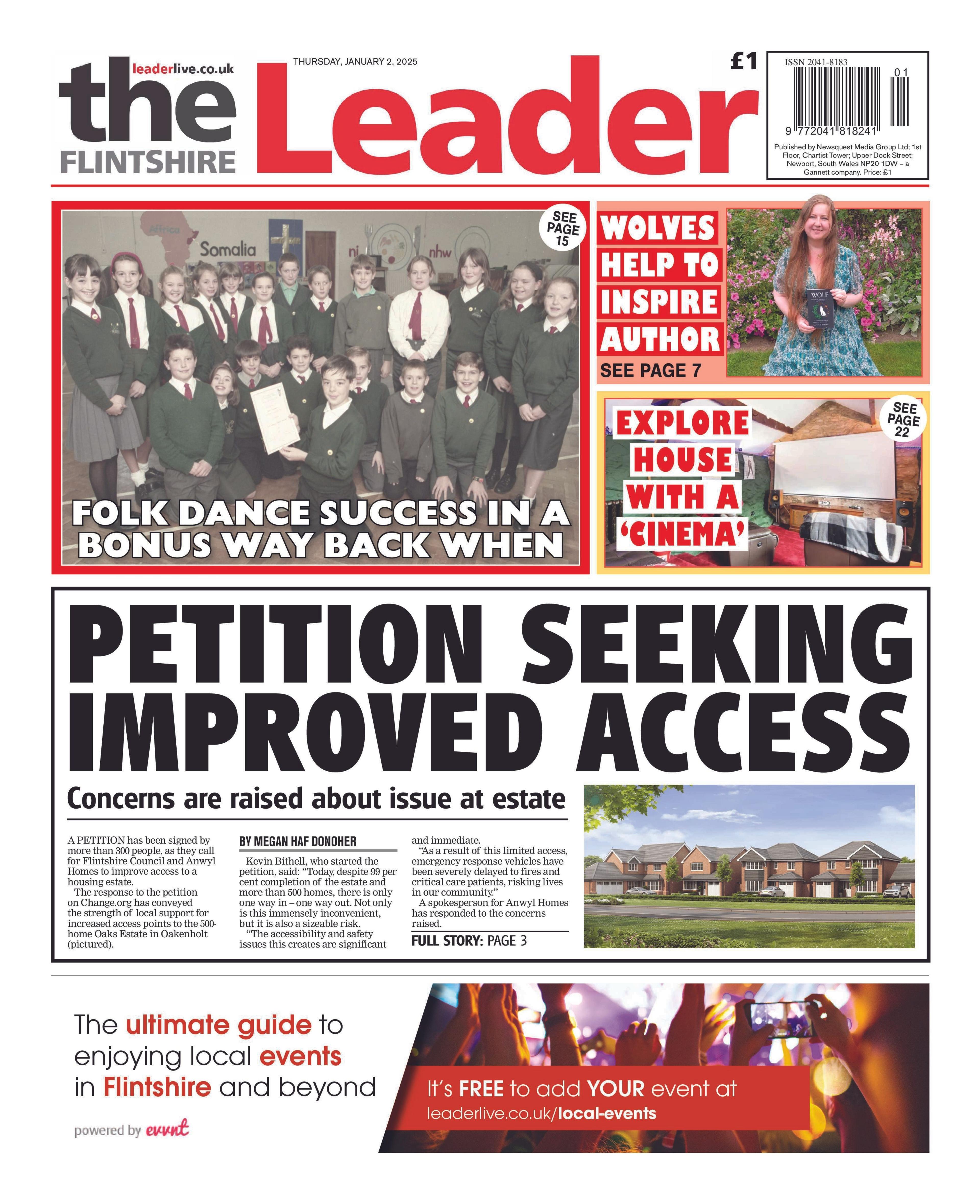 Flintshire Leader front page