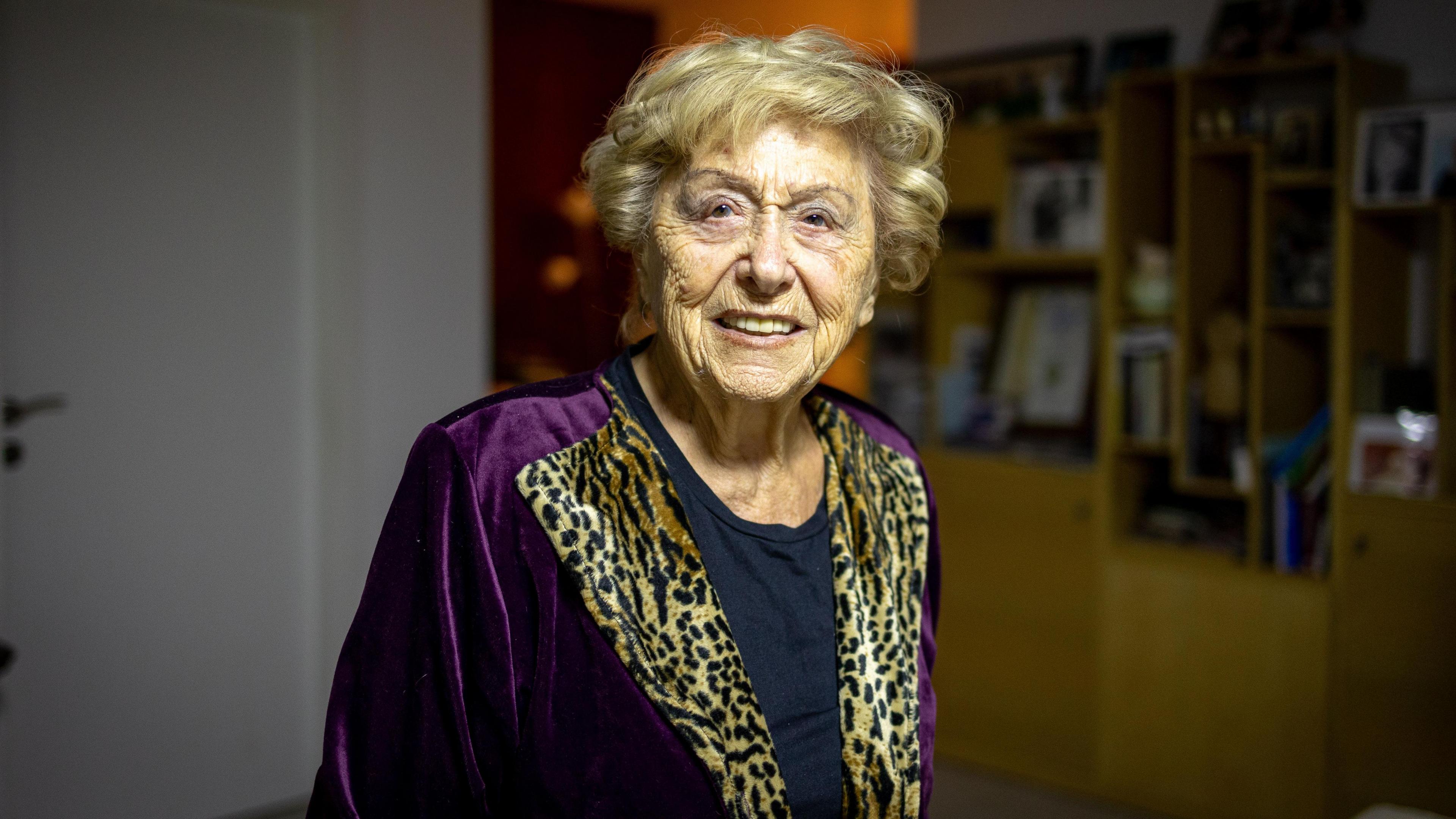 Jona Laks poses for a photo in November 2024, at her home in Israel