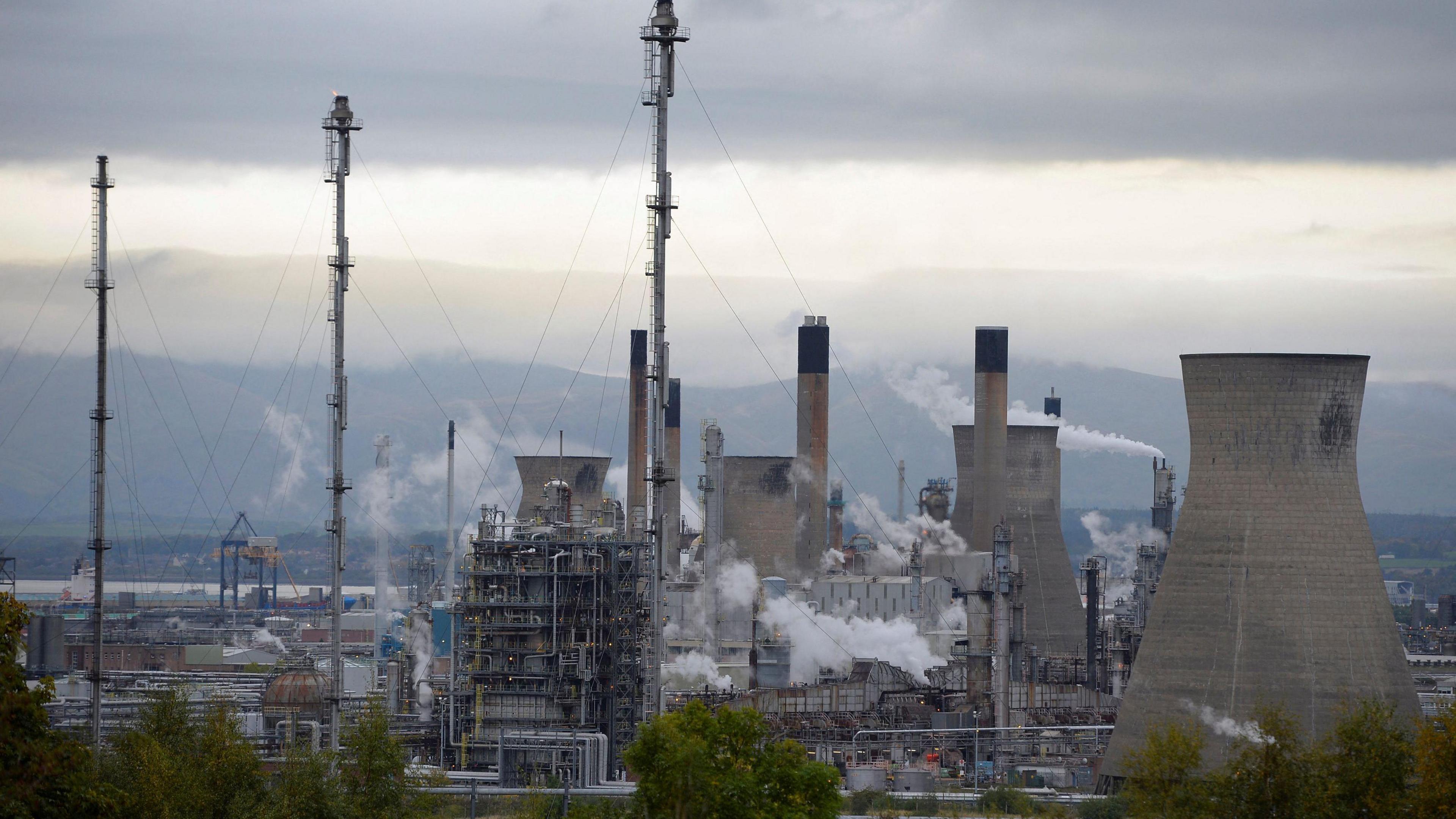 A general view of the Grangemouth oil refinery