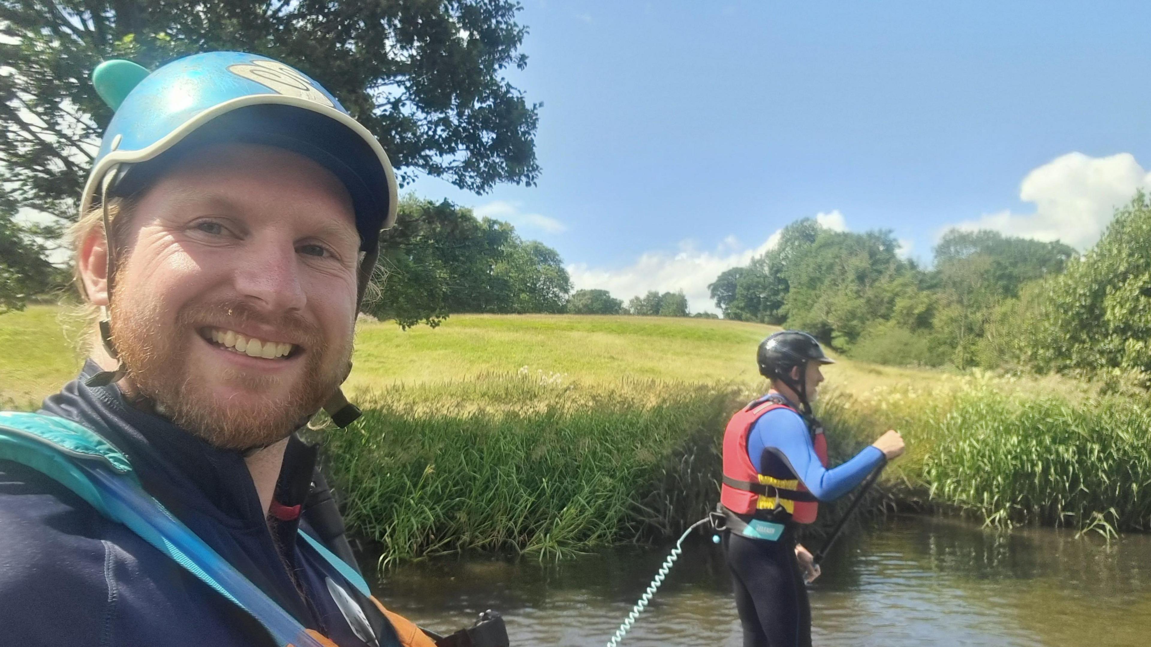 Jon Callow paddleboarding