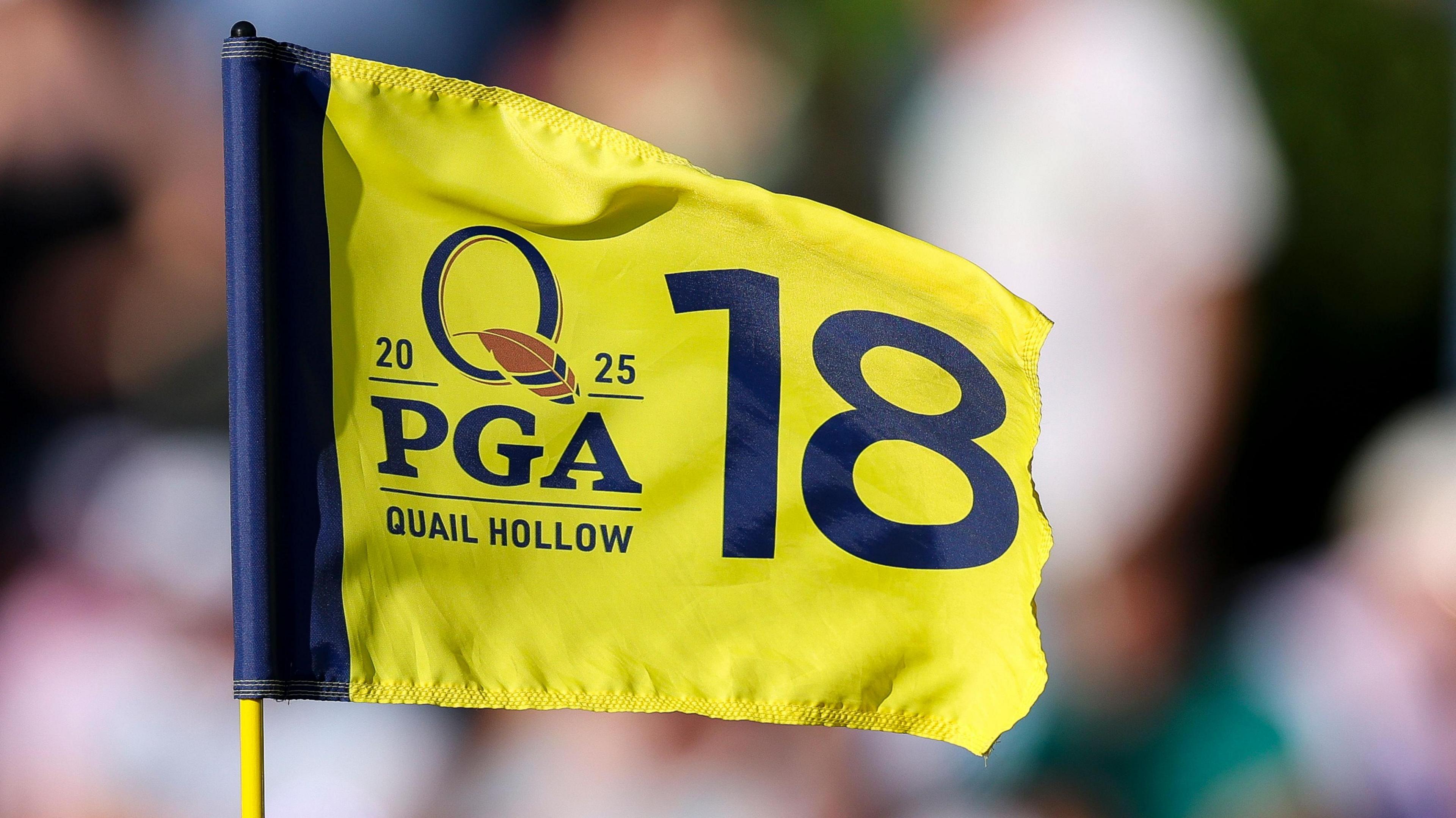 A flag on the 18th at Quail Hollow