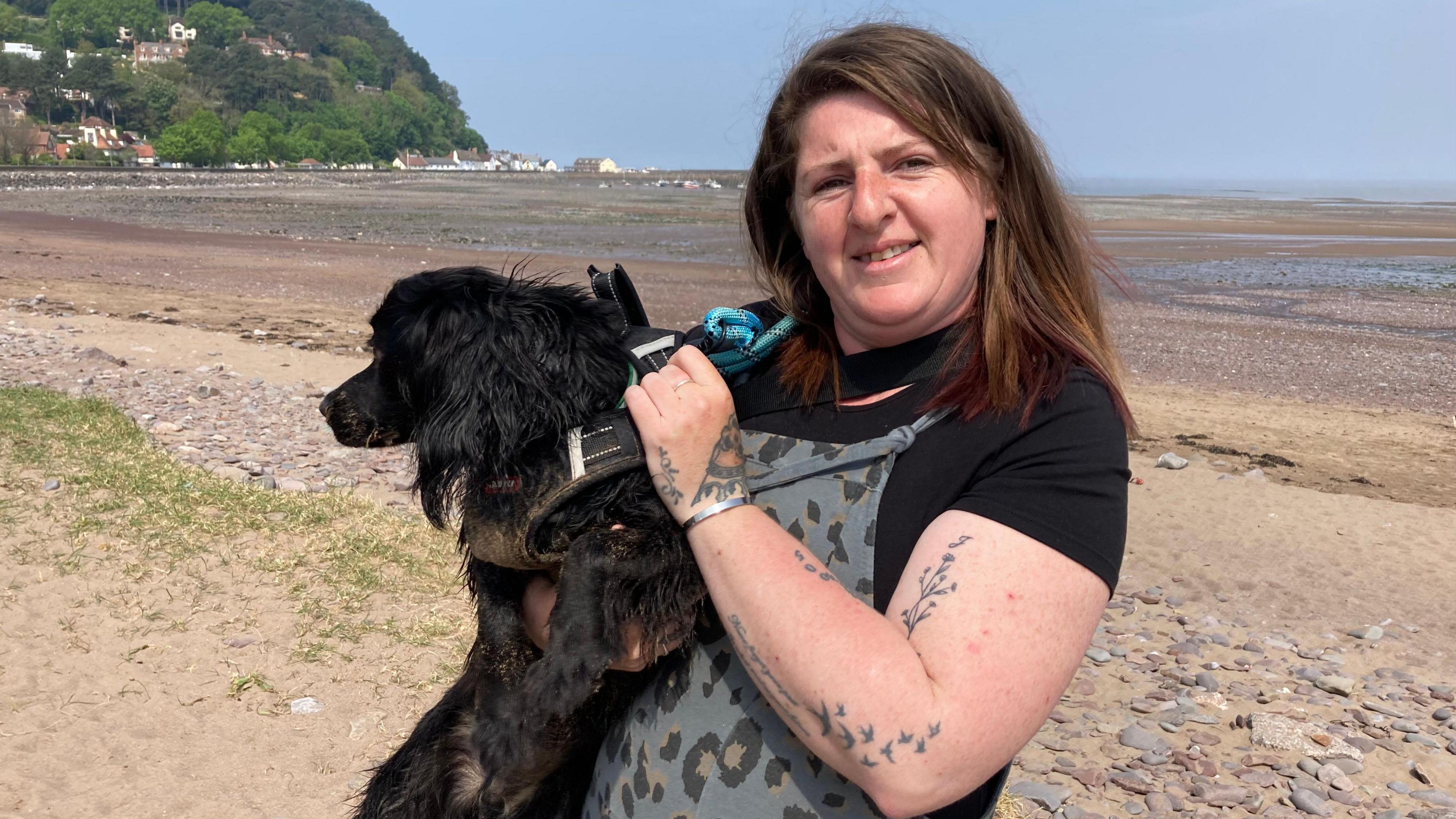 Susan Marie on Minehead Beach