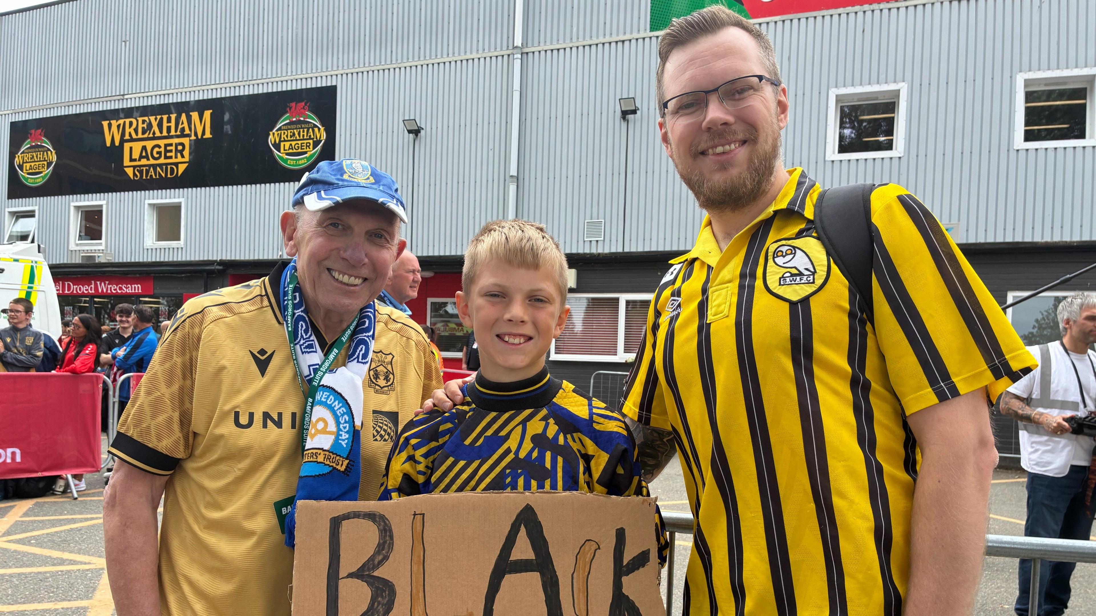 (left to right) David Lee with George and Rory Eustace