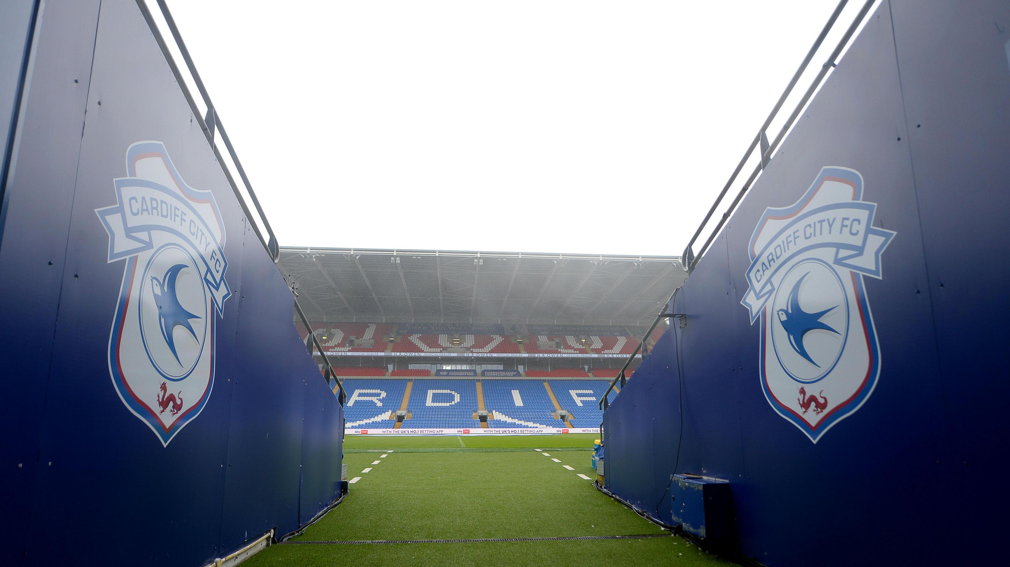 A view from the tunnel at Cardiff City Stadium