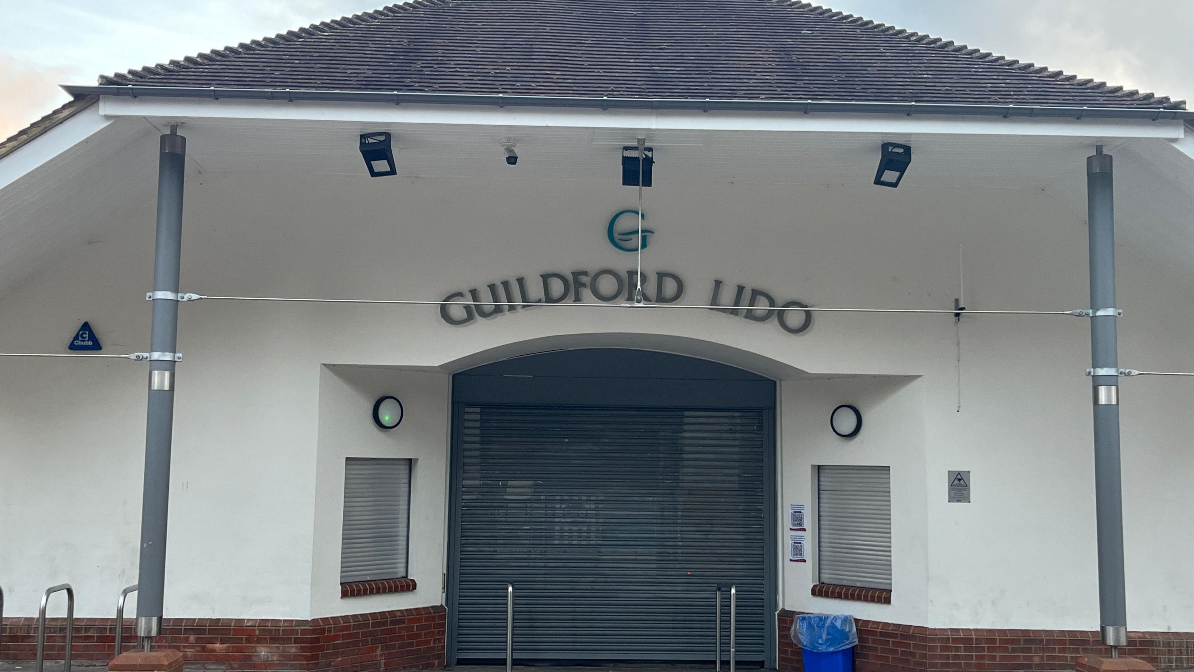 The exterior of the Guildford Lido