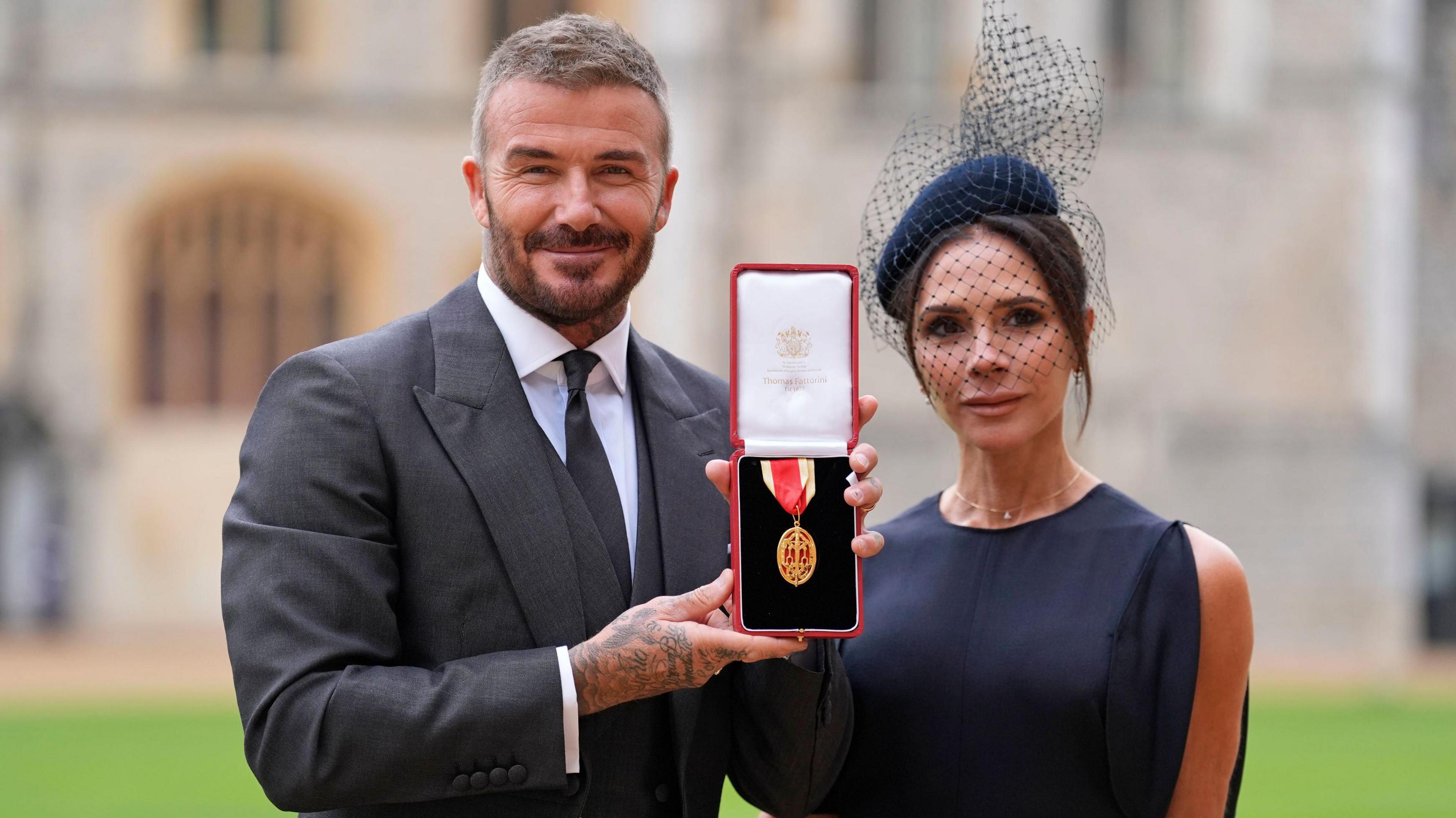 David Beckham and his wife Victoria Beckham 