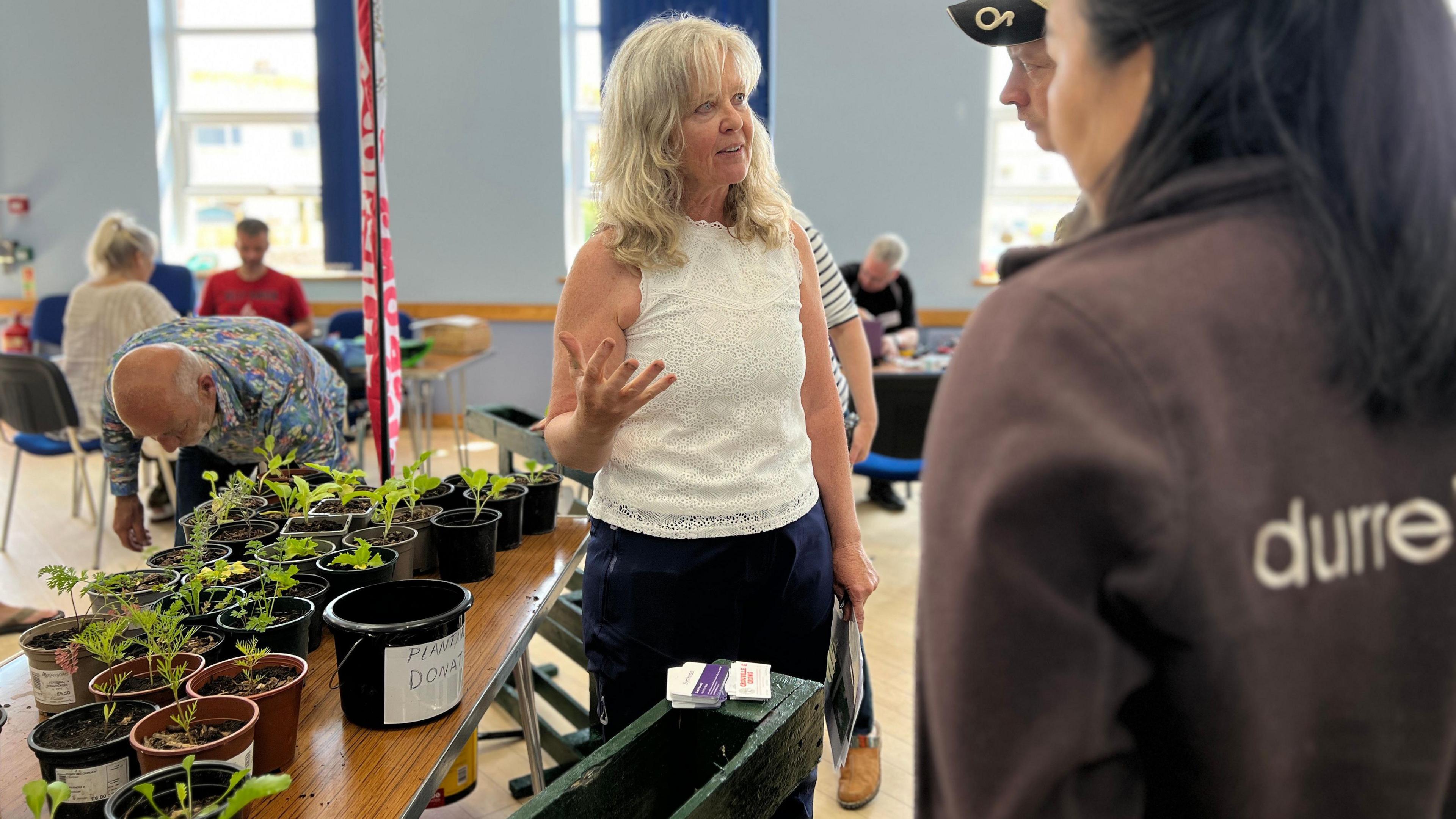 Sarah Howard talking to some of the attendees