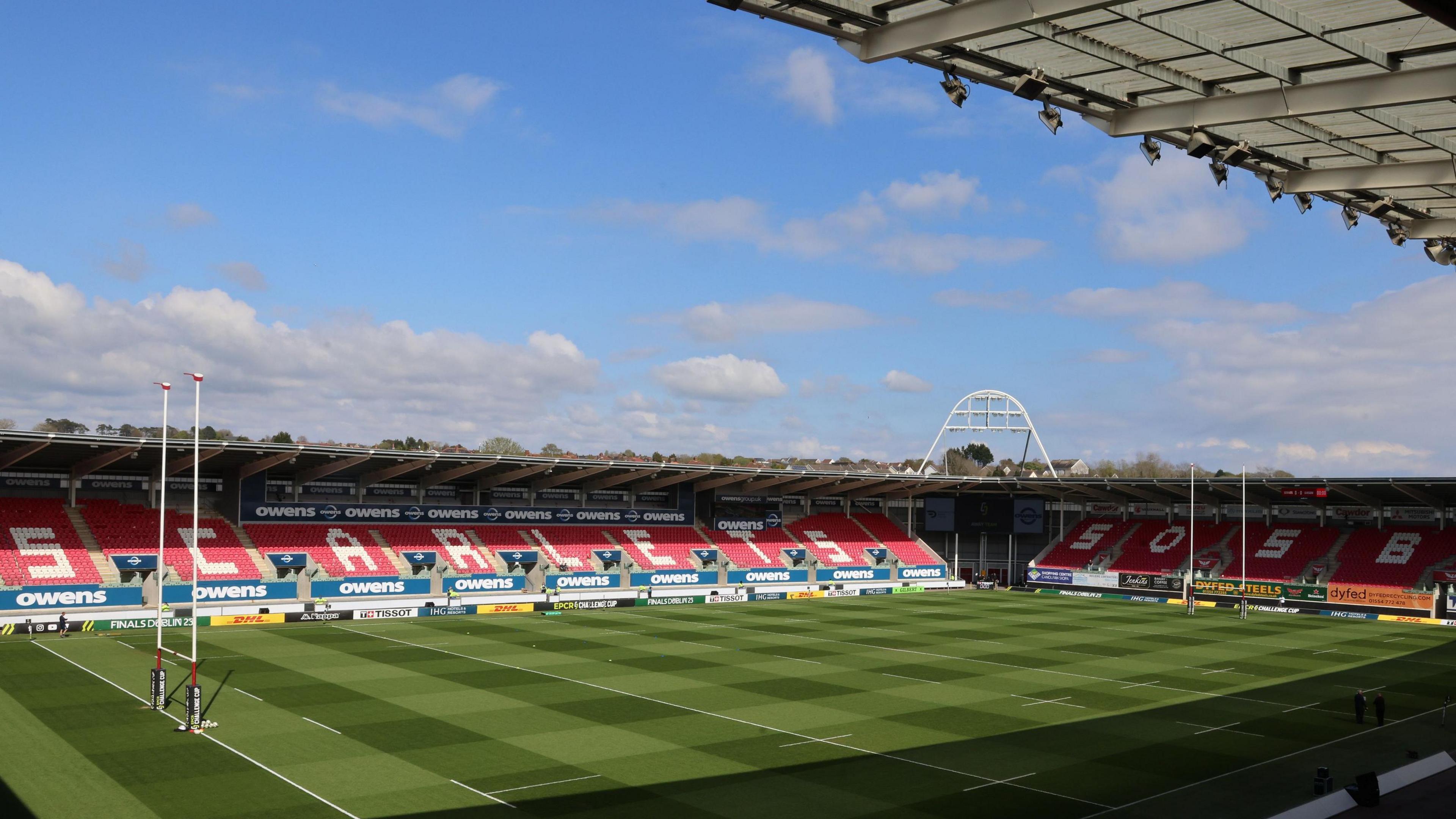 Scarlets' home ground in in Llanelli