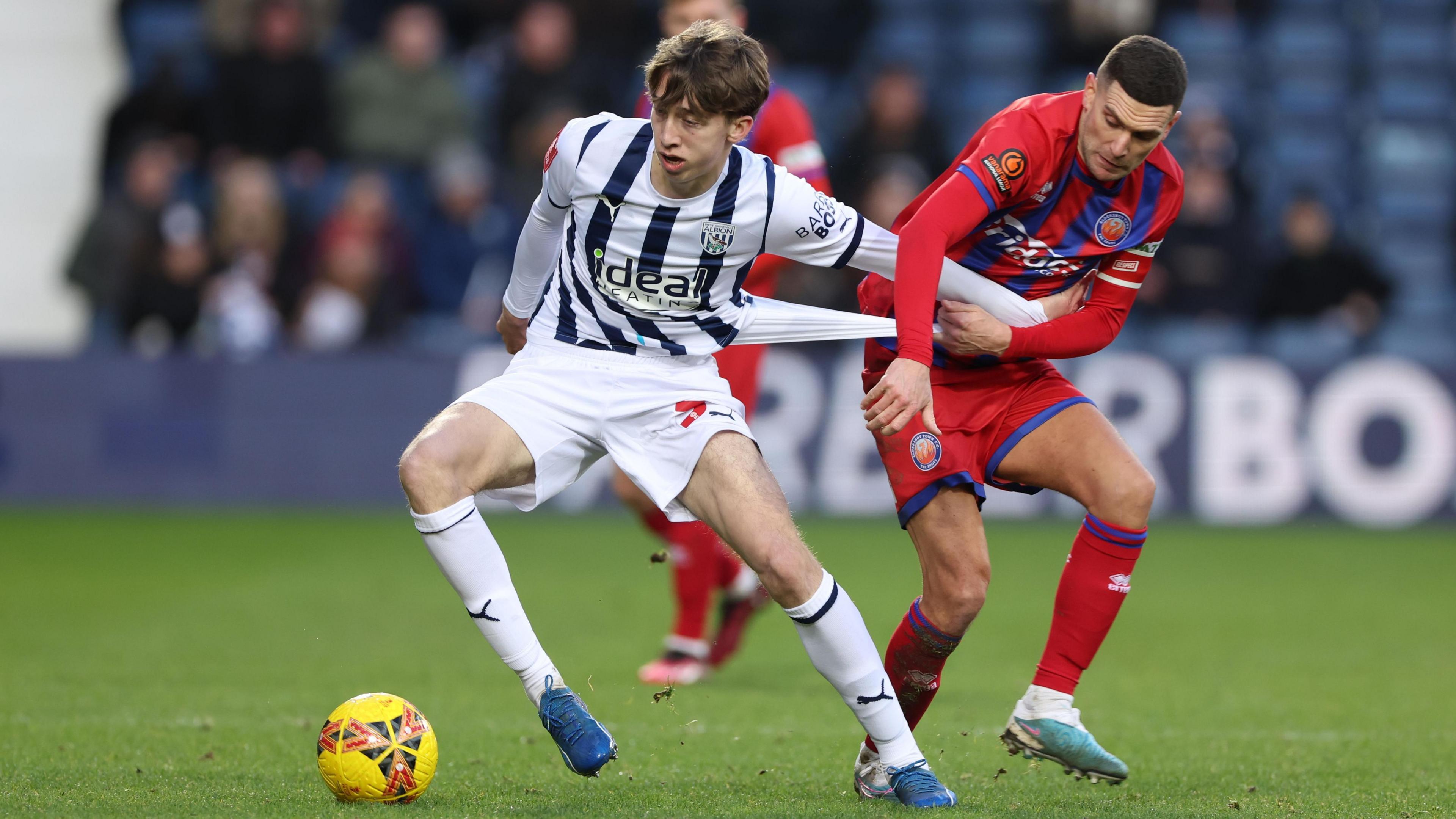 Harry Whitwell in action for West Brom