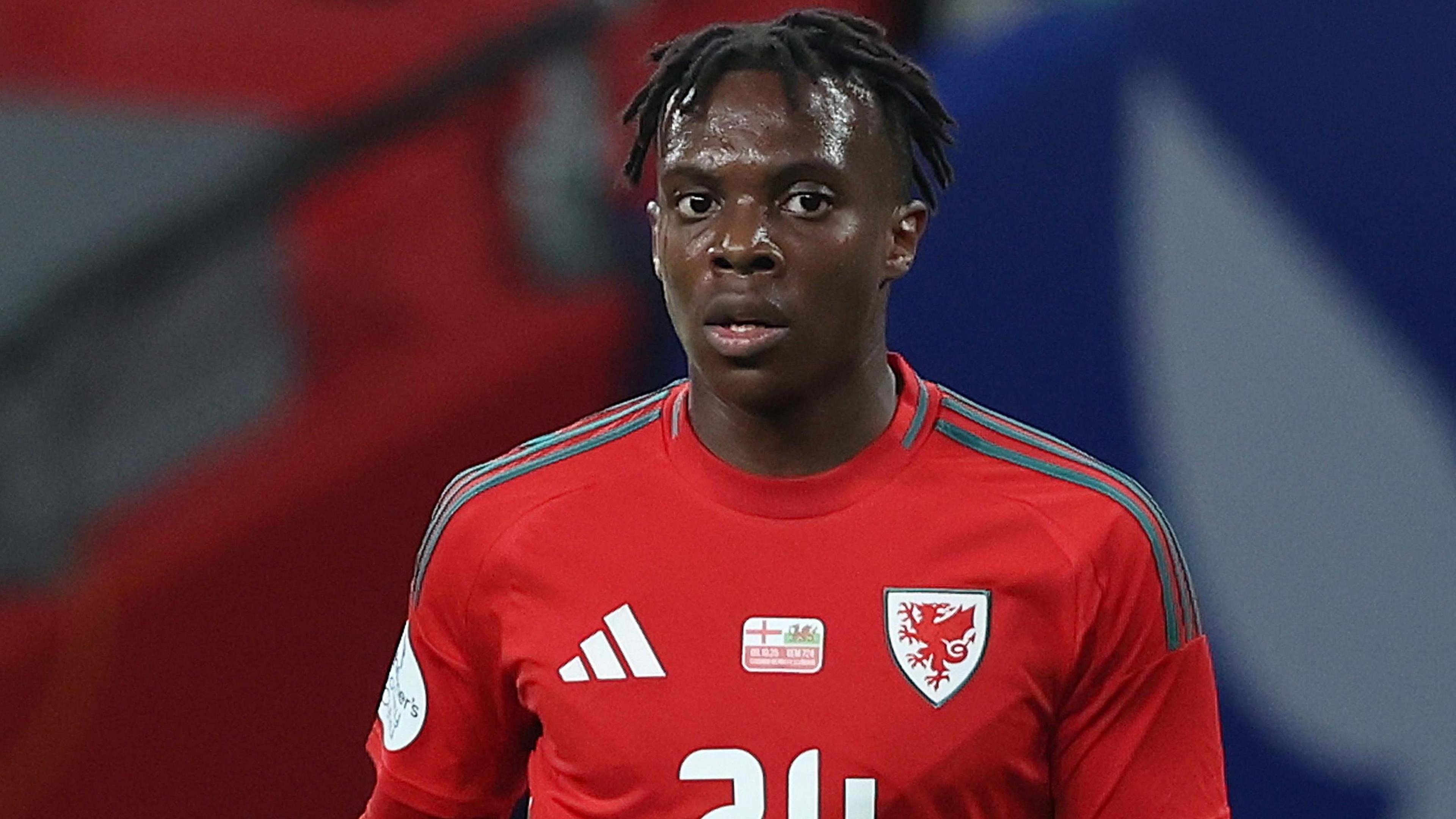 Ronan Kpakio in action for Wales