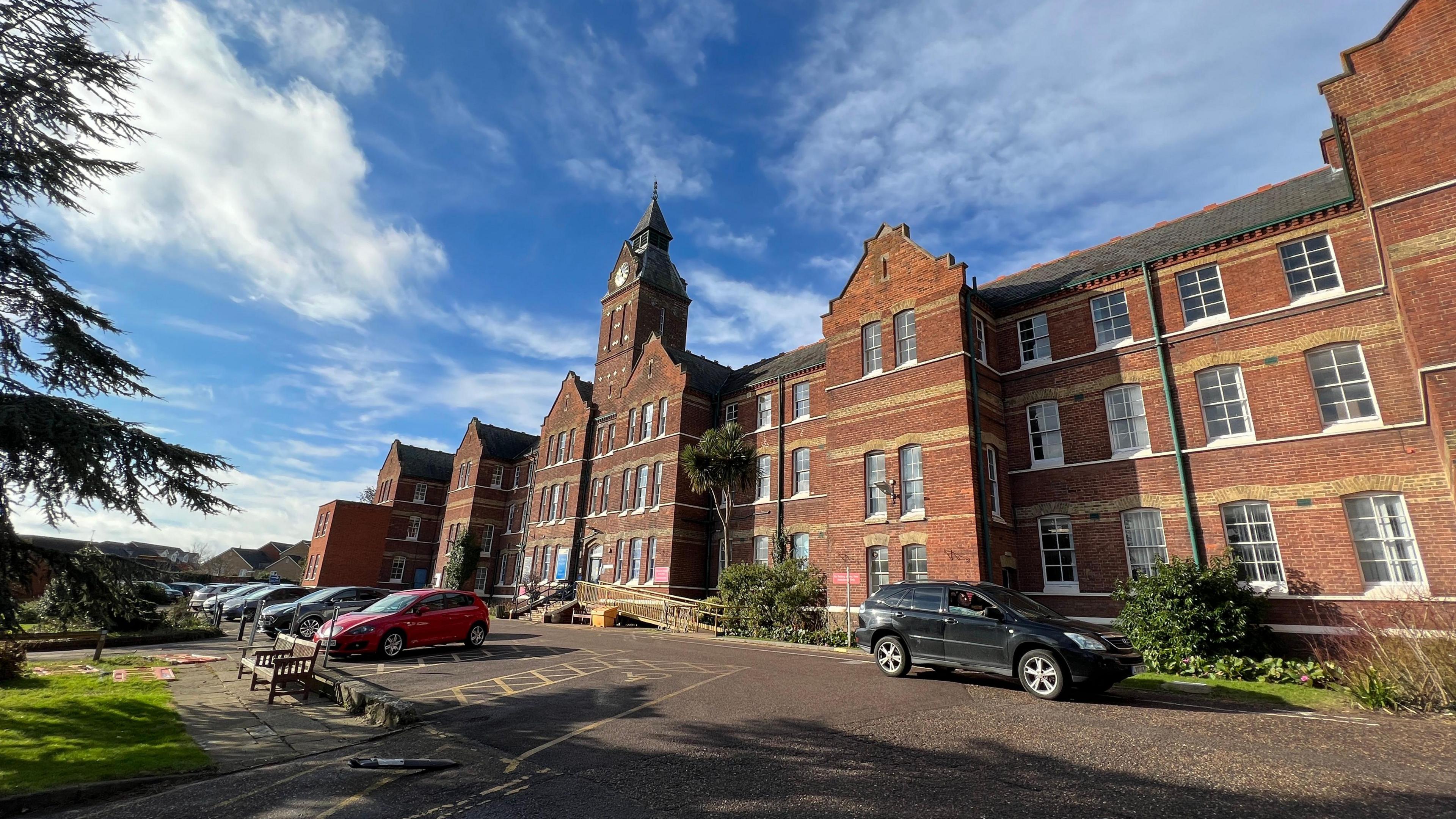 Front of St Peter's Hospital in Maldon