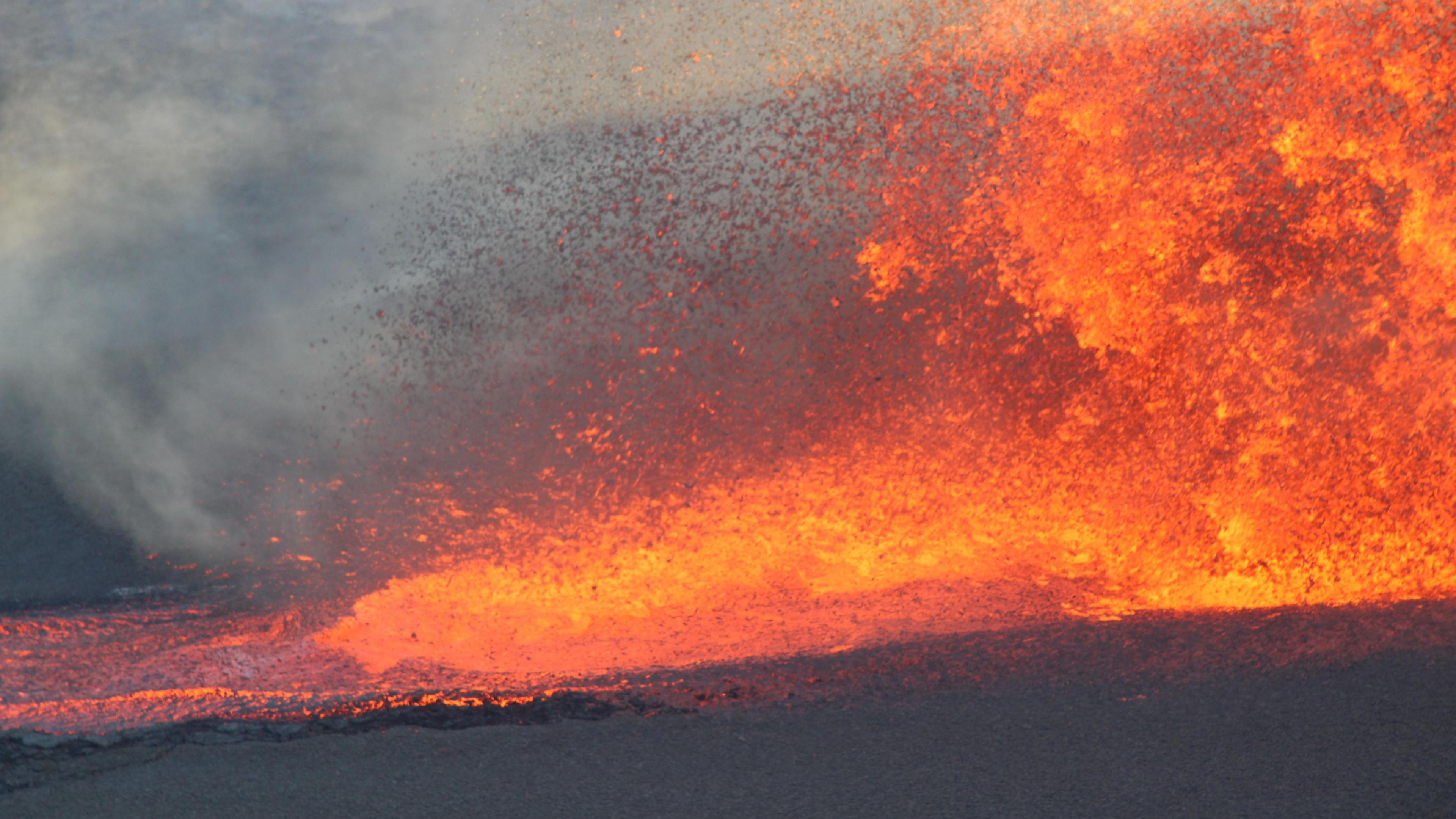 Mount Kilauea erupting.