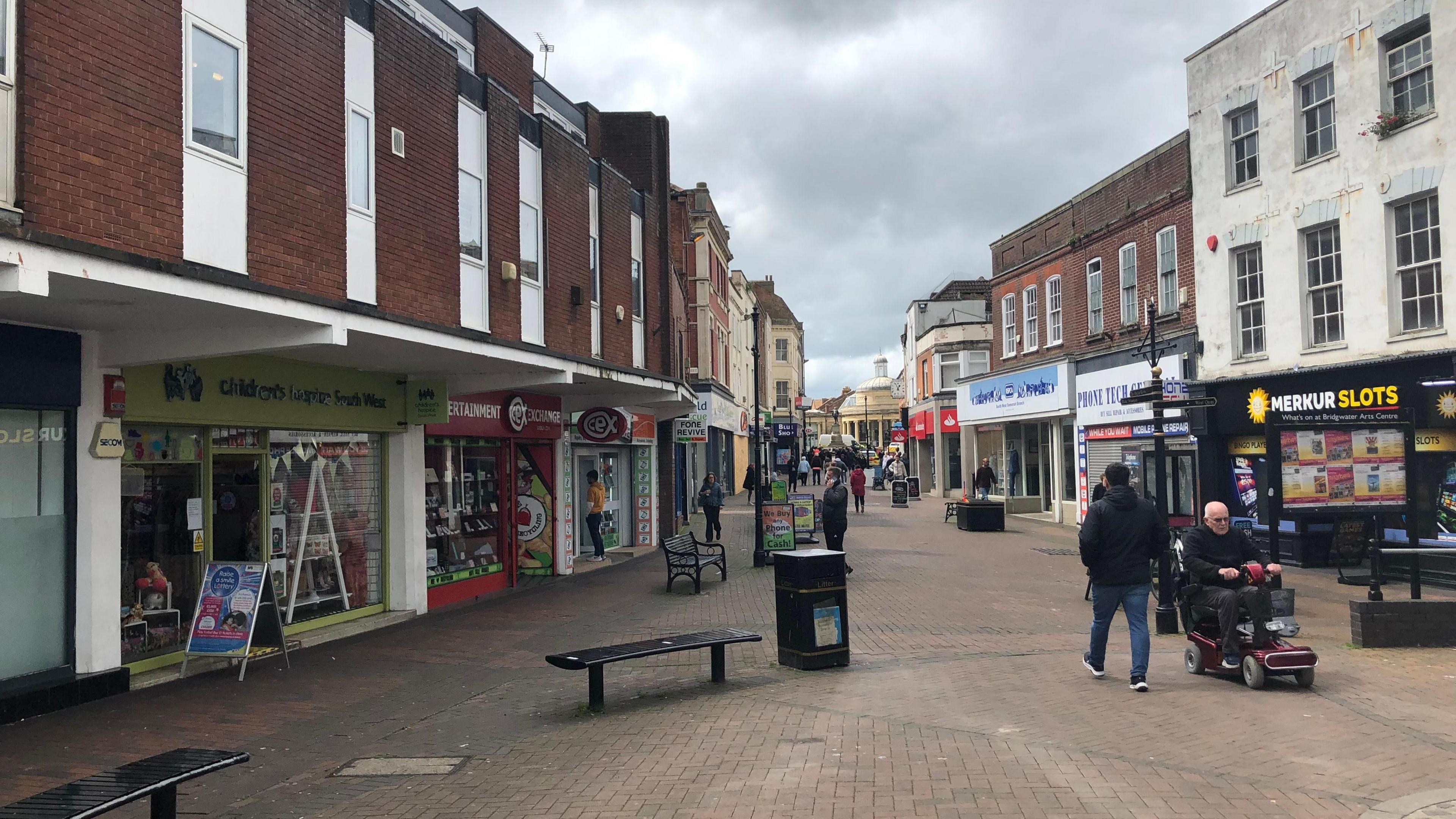 A image of a street in Somerset 