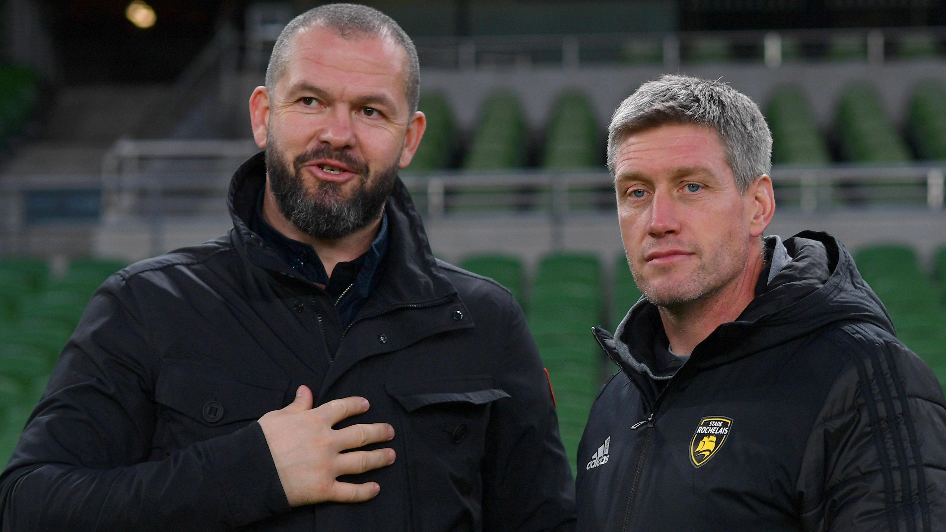 Andy Farrell and Ronan O'Gara 