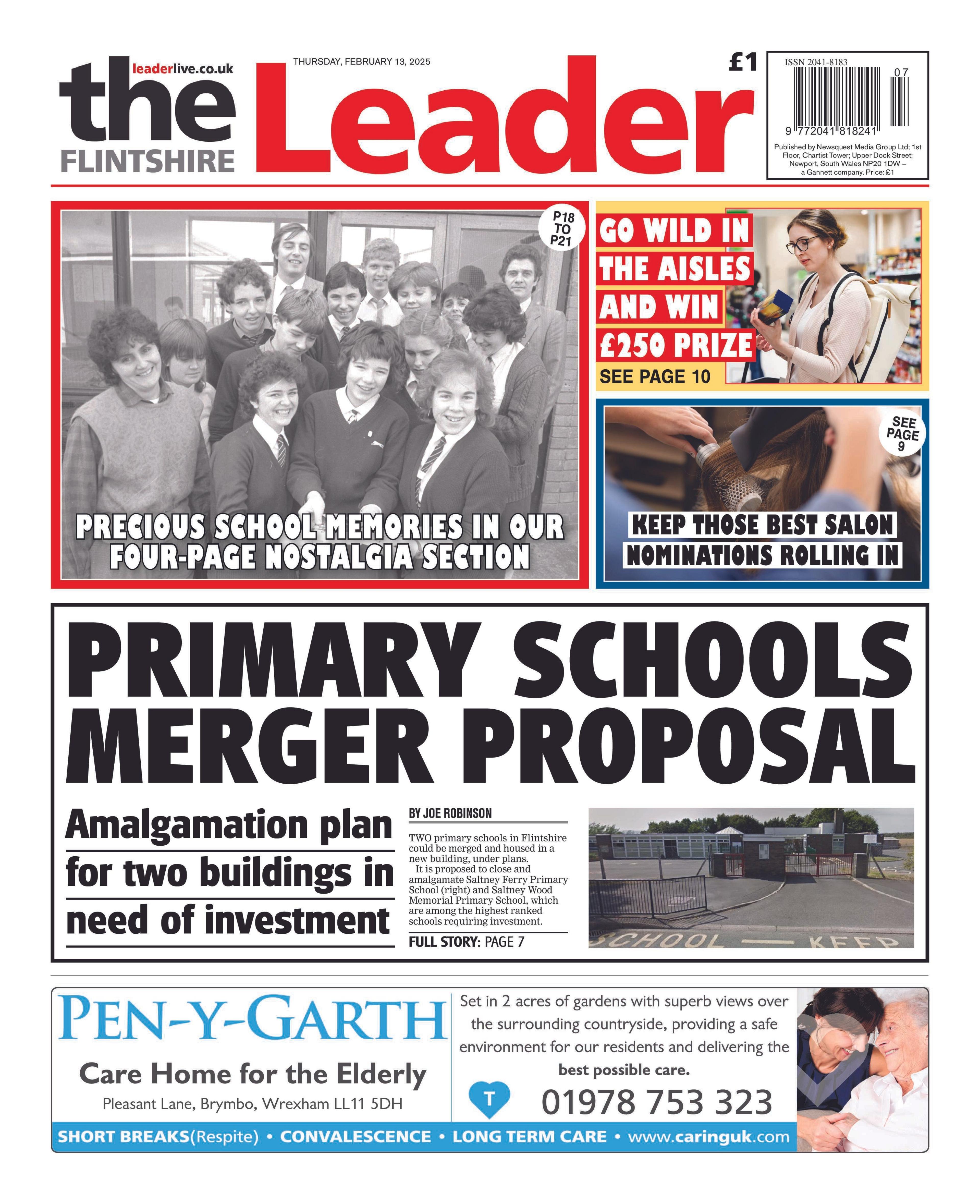 Flintshire Leader front page