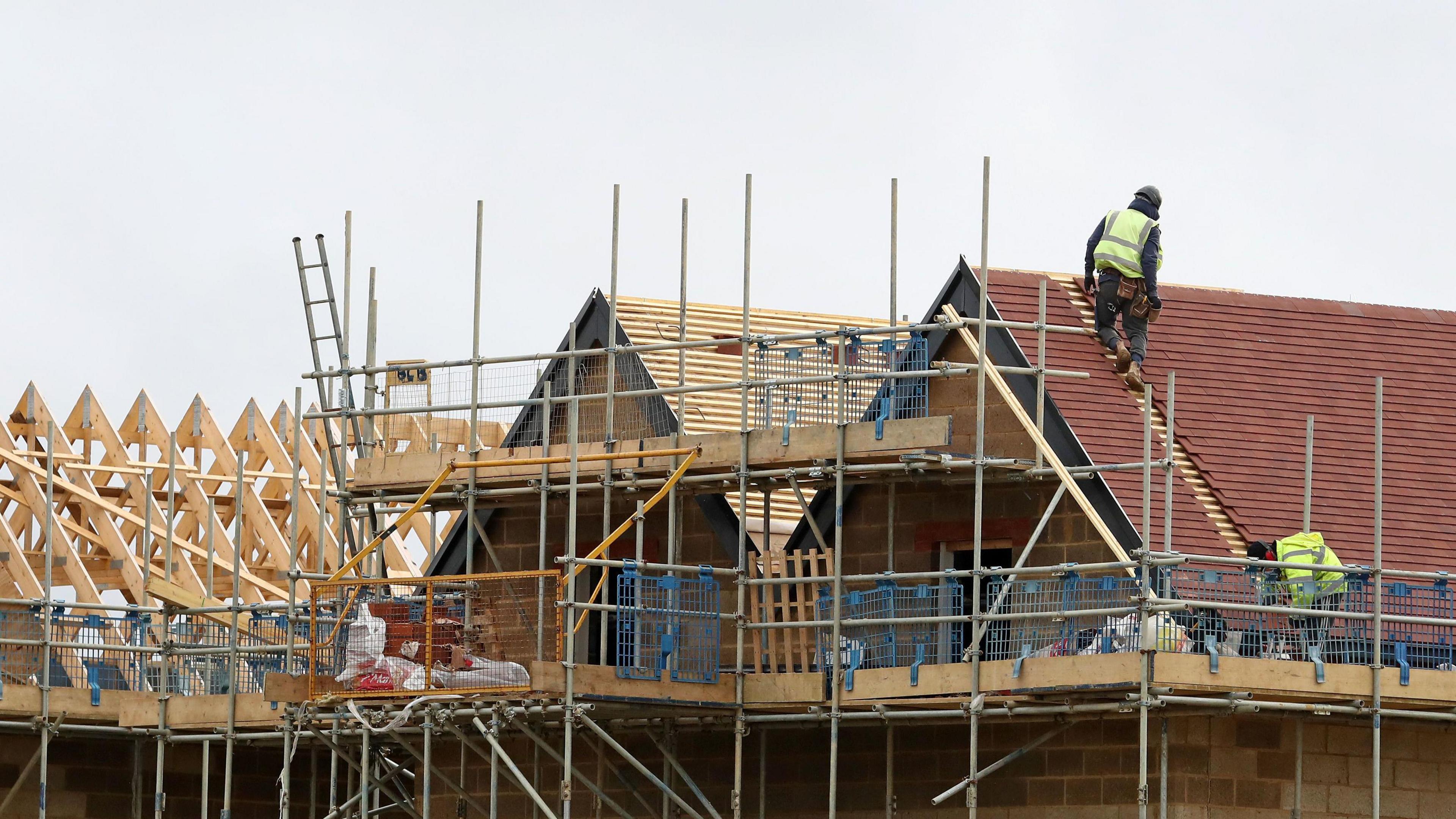 Stock image of housing development site