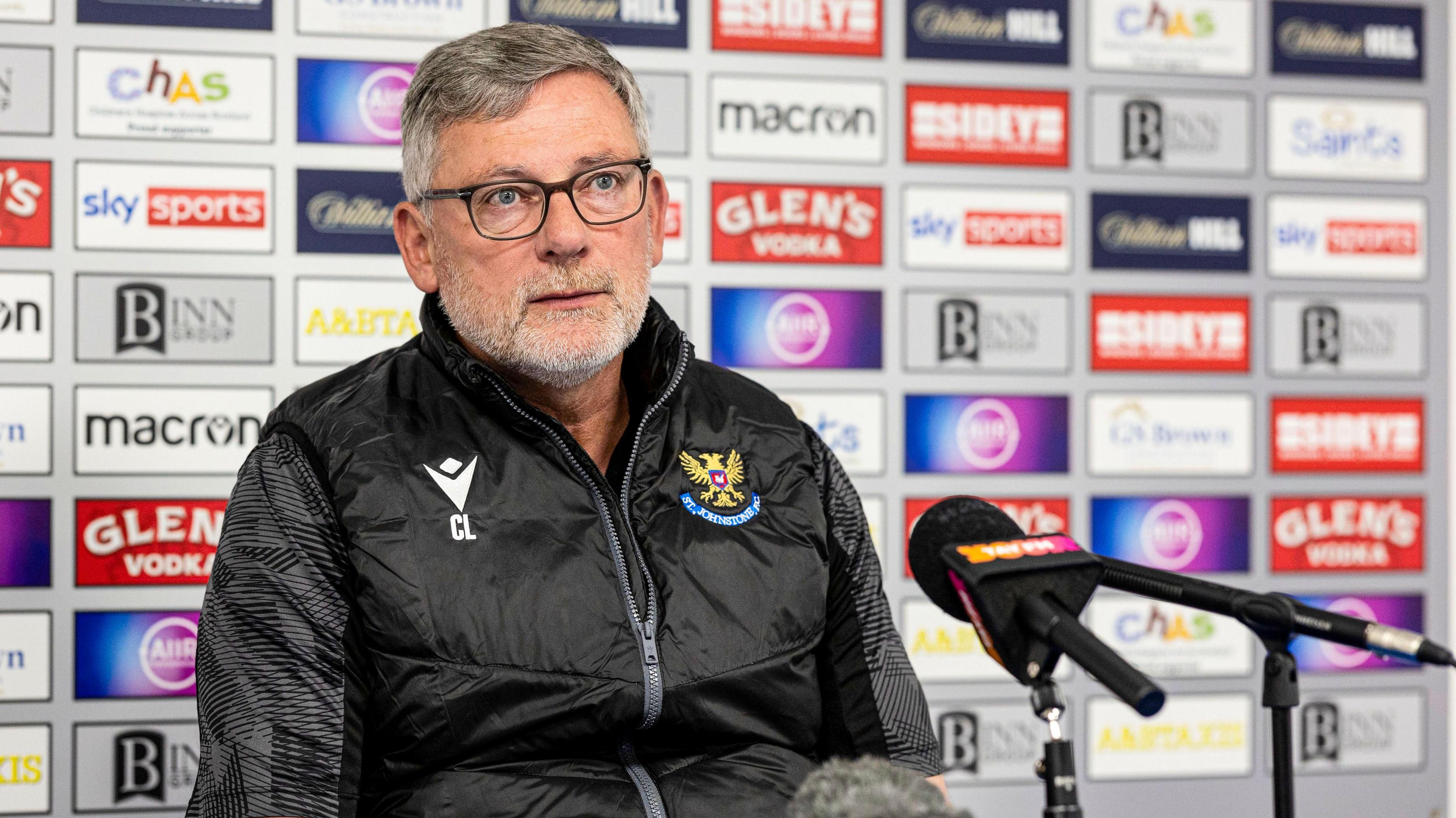 St Johnstone Manager Craig Levein during a St Johnstone press conference at McDiarmid Park