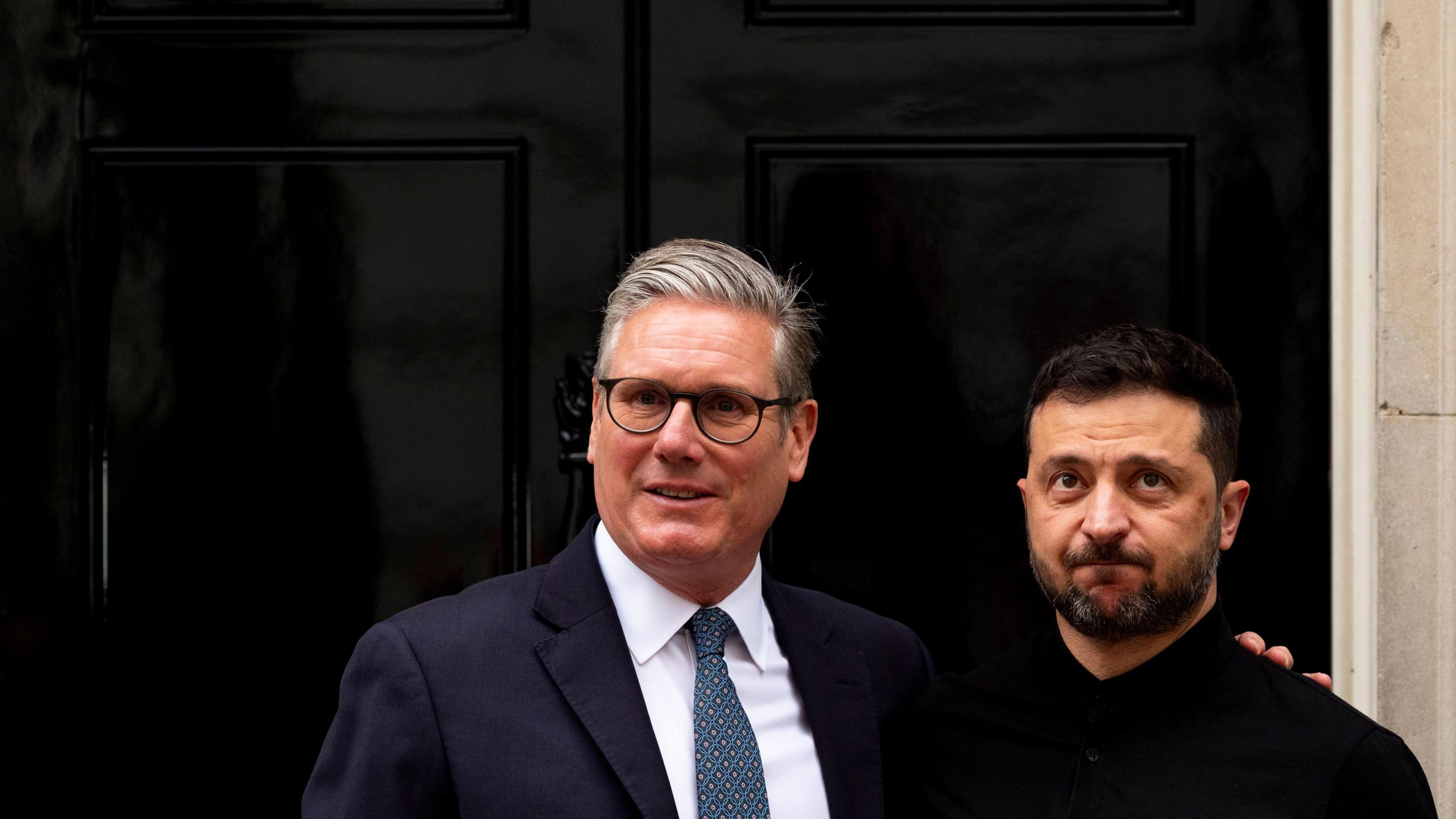 Zelensky and British Prime Minister Keir Starmer