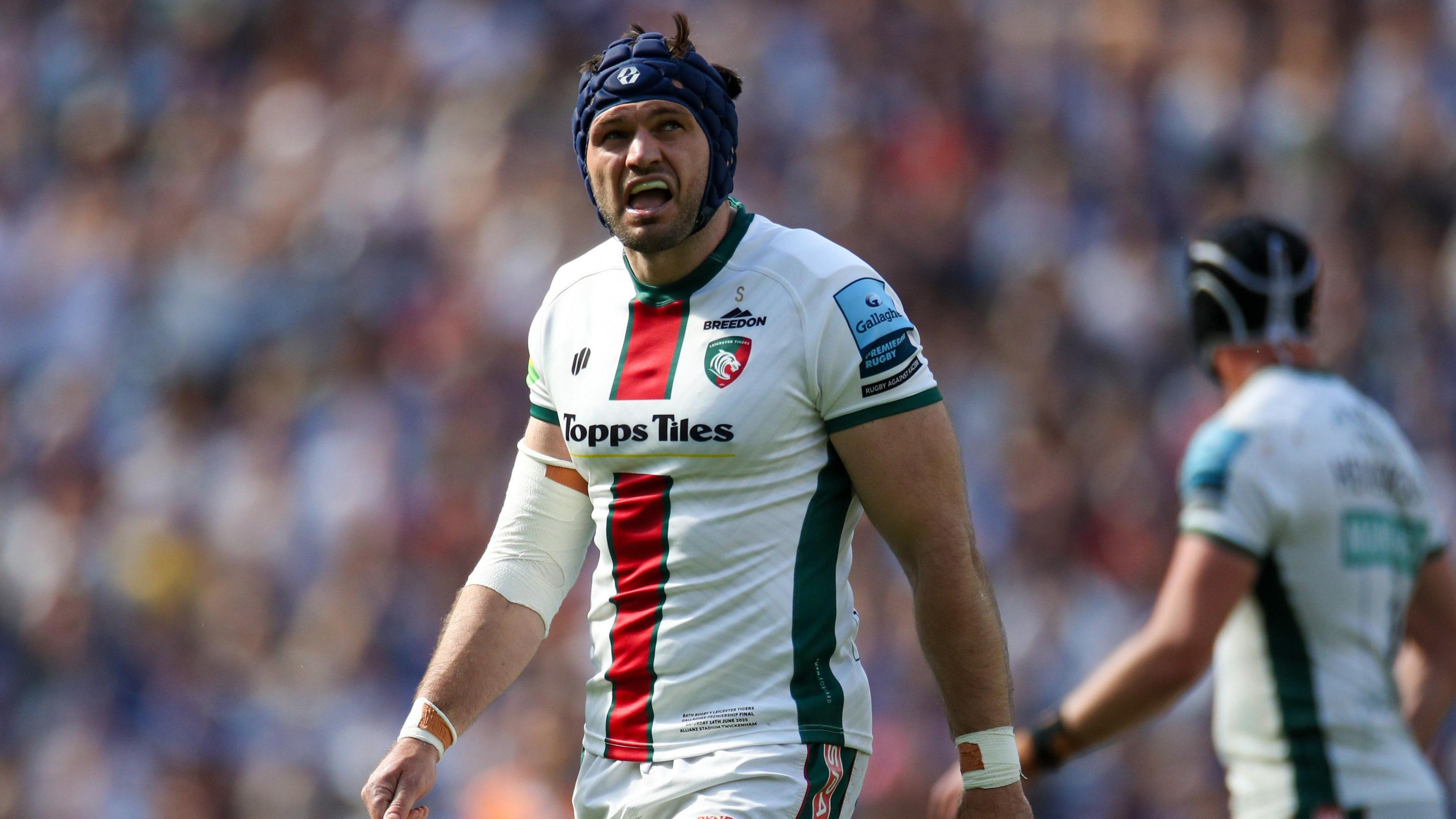 Matt Rogerson in action for Leicester Tigers