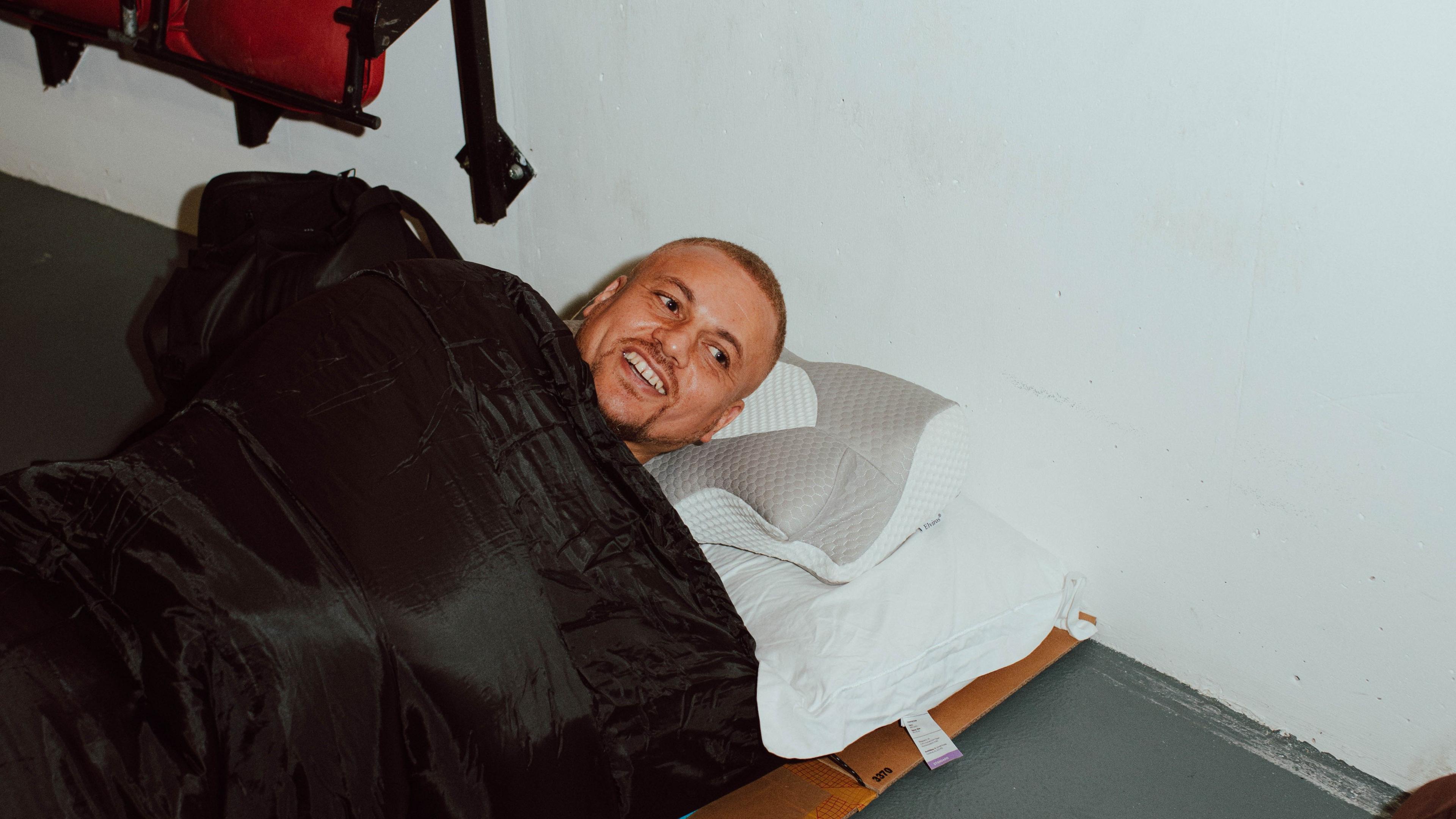 Former Manchester United defender Wes Brown joins the Old Trafford sleepover