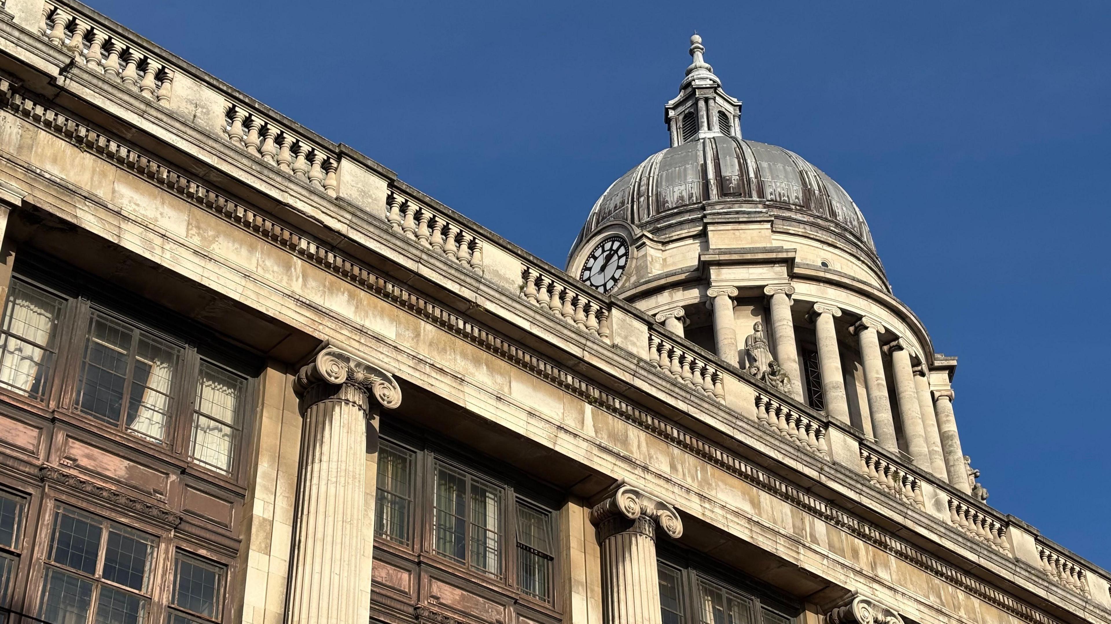 Exterior shot of Nottingham's Council House