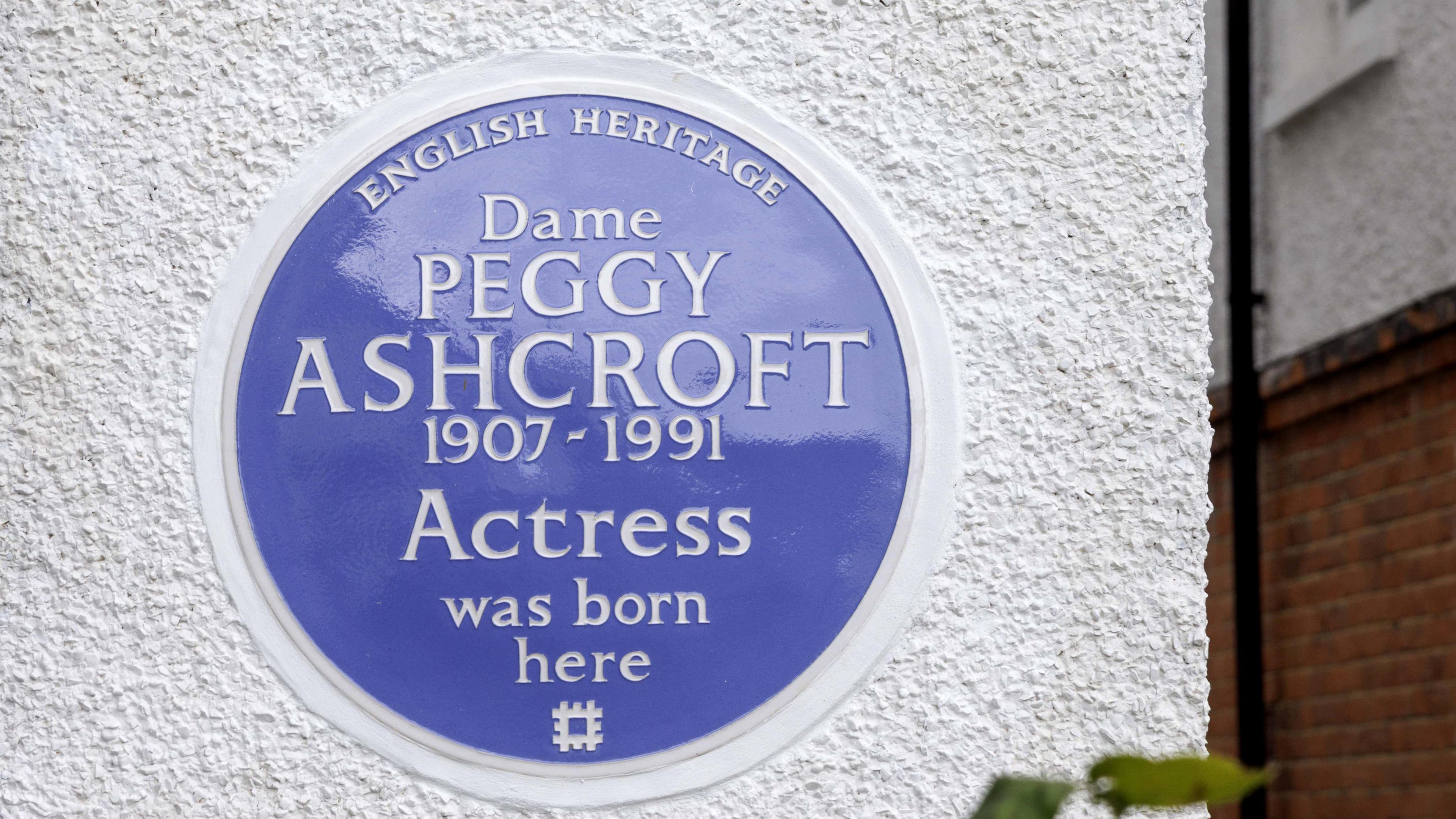 The blue plaque