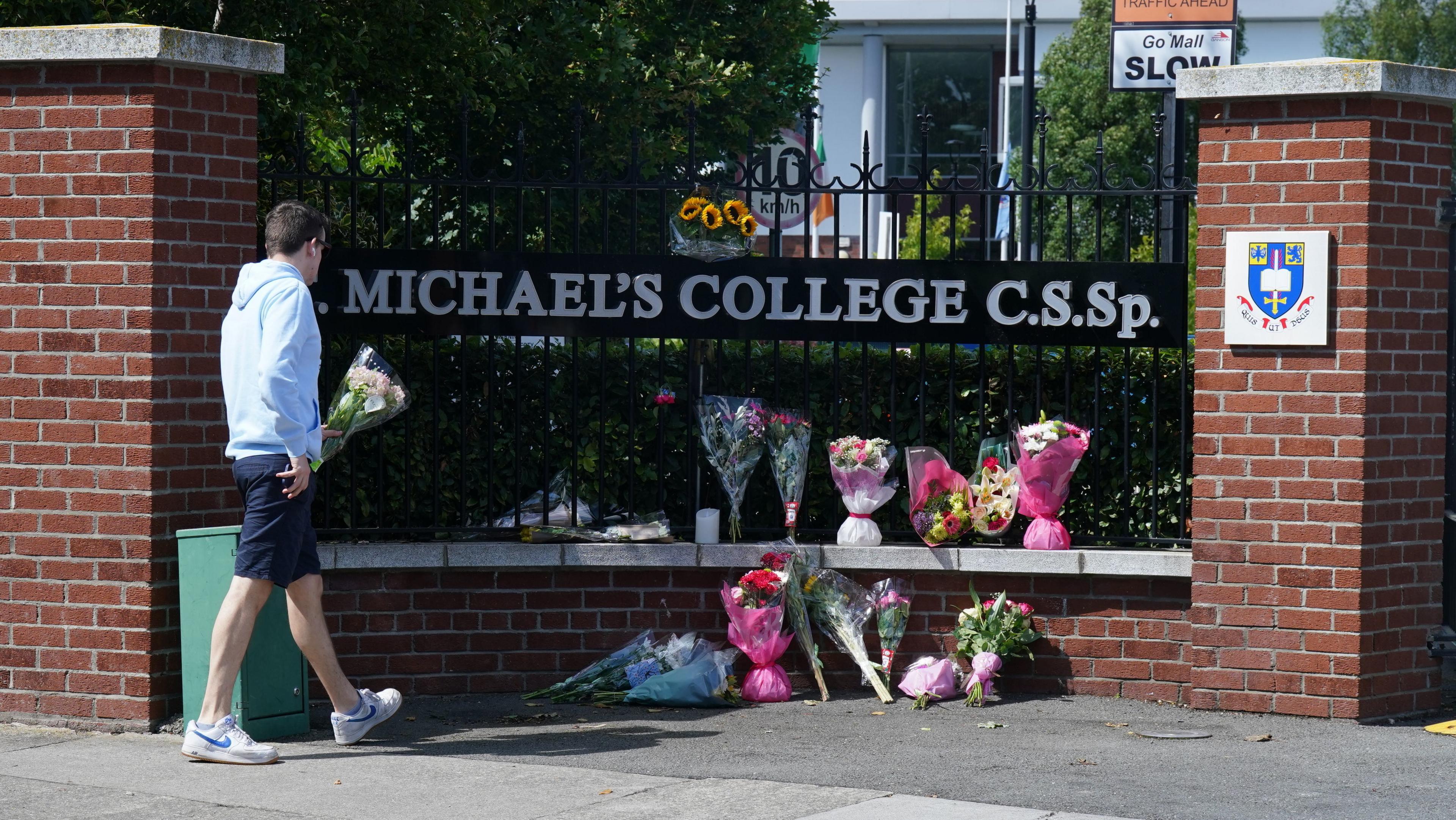 St Michael's flower tributes