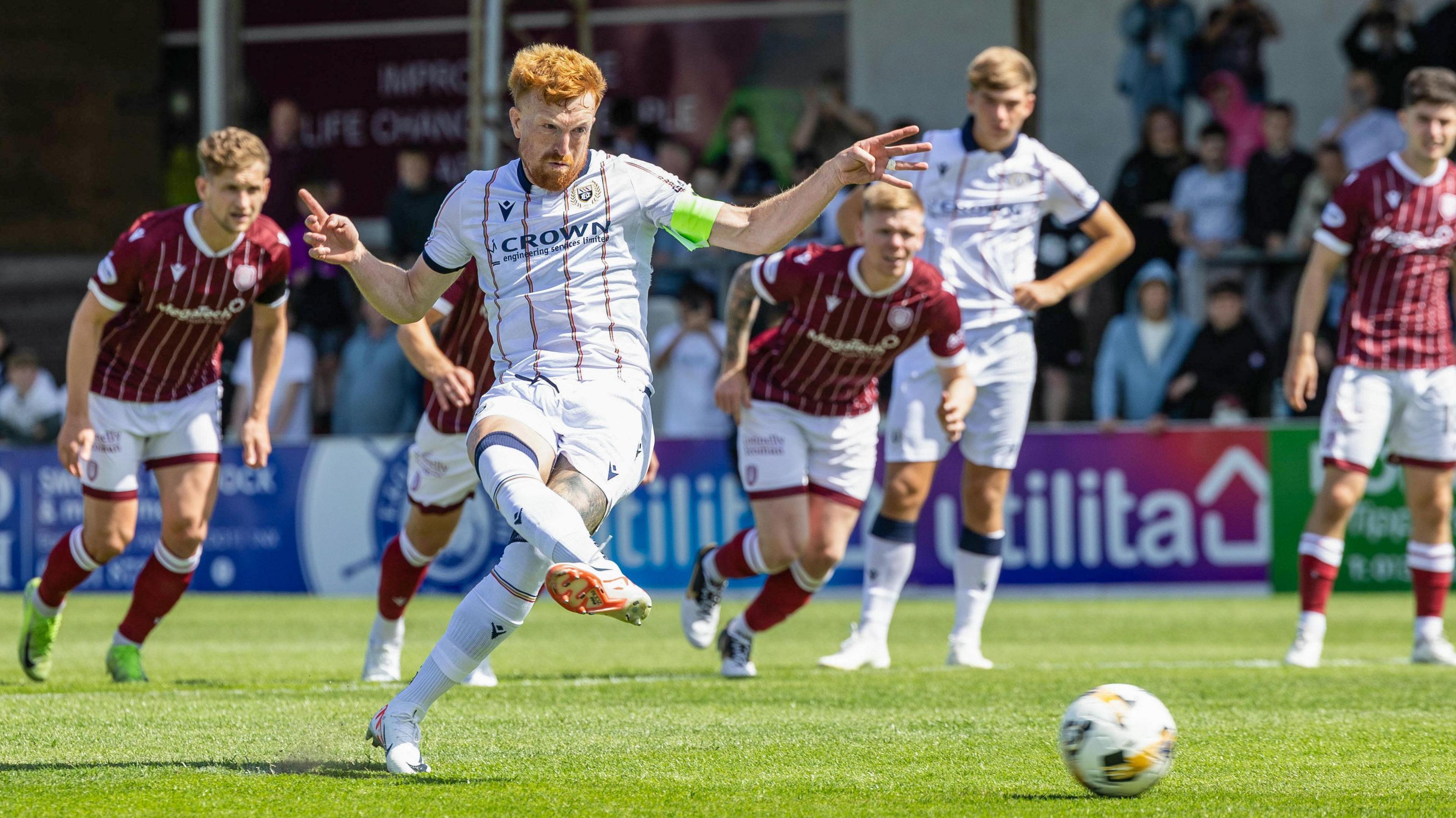 Simon Murray has a penalty saved in Dundee's friendly win over Arbroath