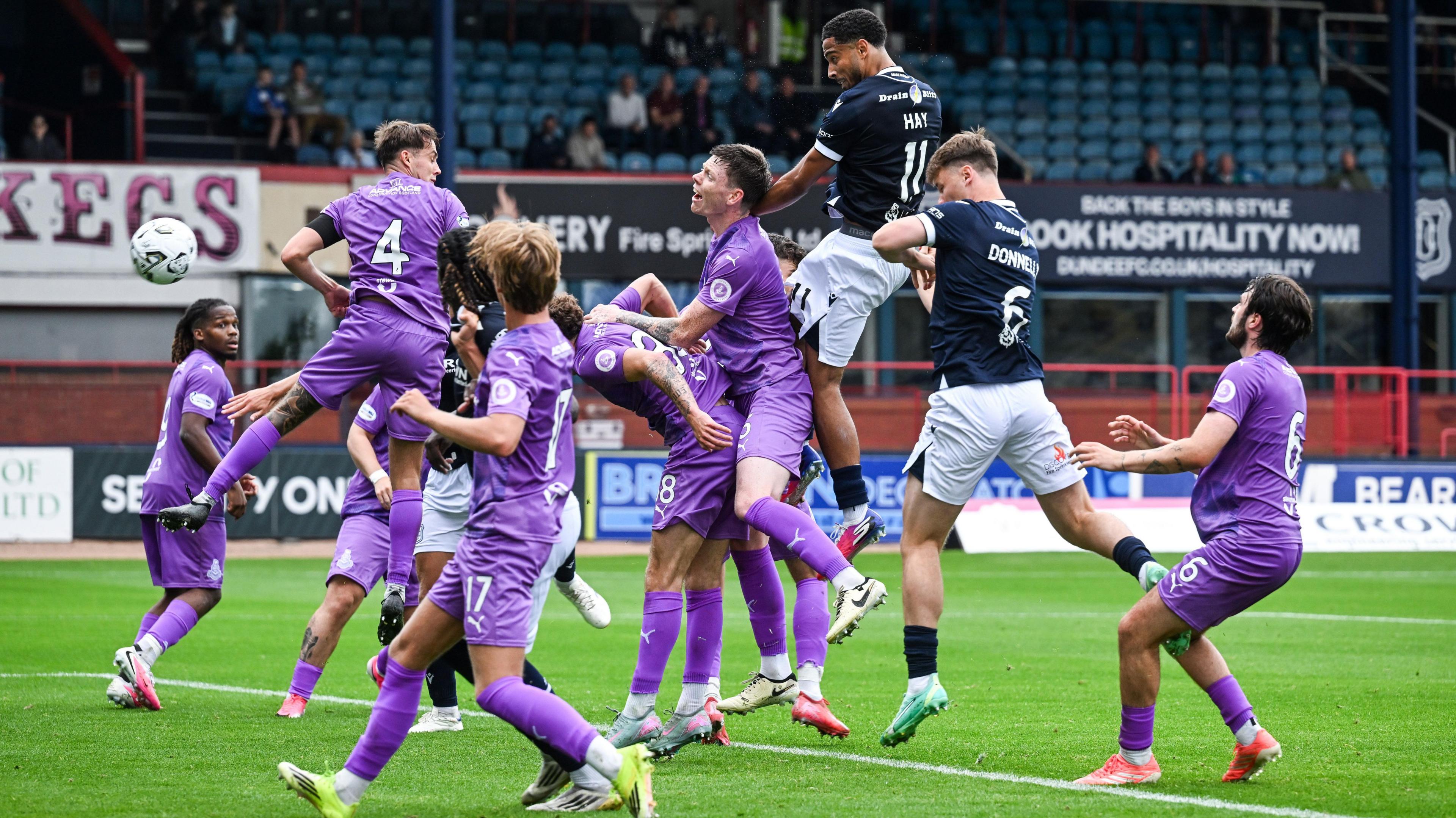 Ashley Hay scored Dundee's fourth goal against Airdrieonians