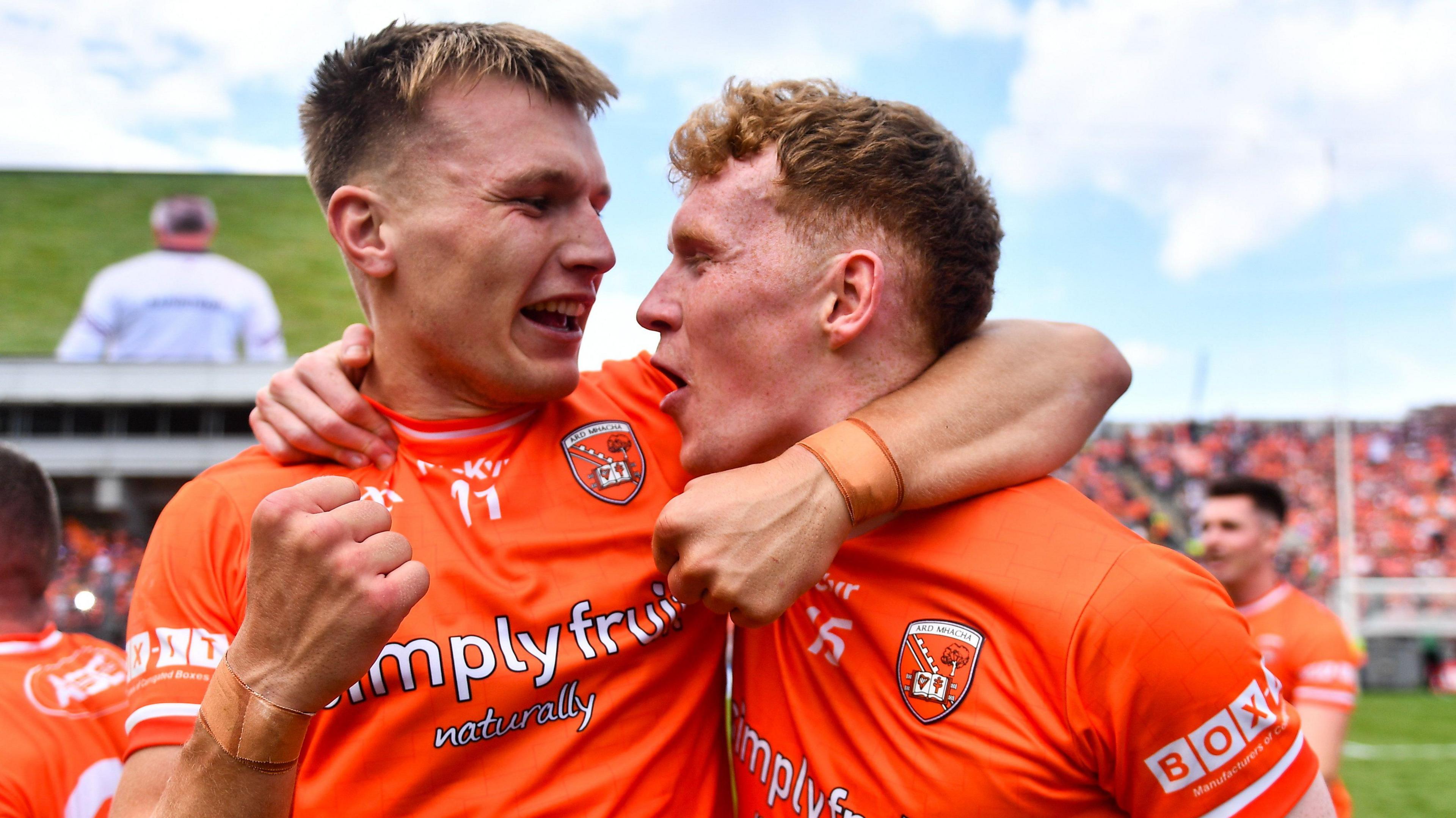 Rian O'Neill and Conor Turbitt are two of Armagh's six All-Stars